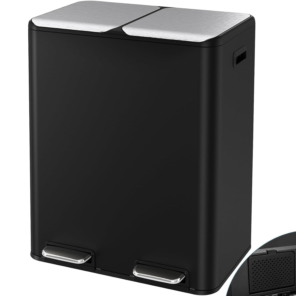 16Gal Dual Trash Can w (2 Count)