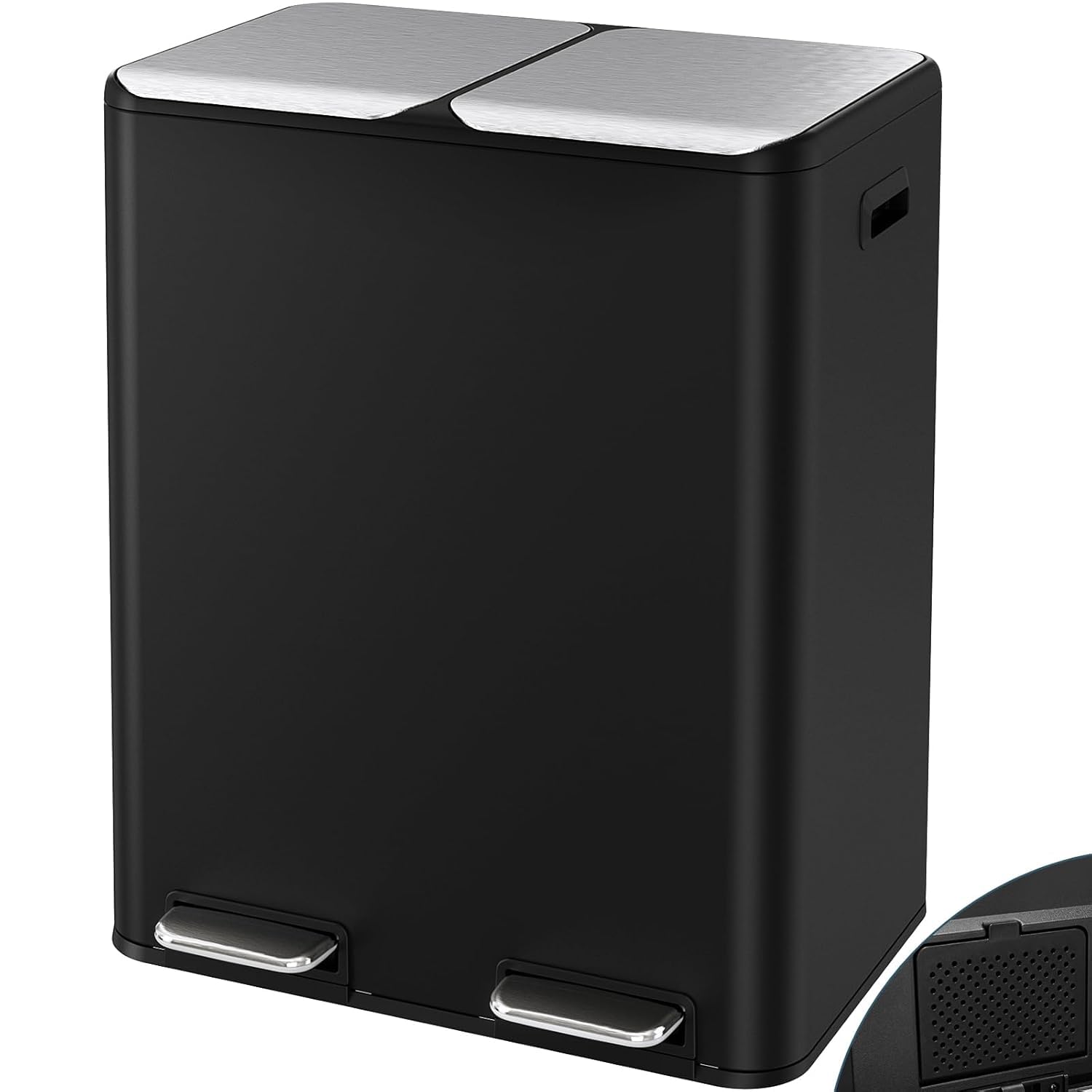 16Gal Dual Trash Can w (2 Count)