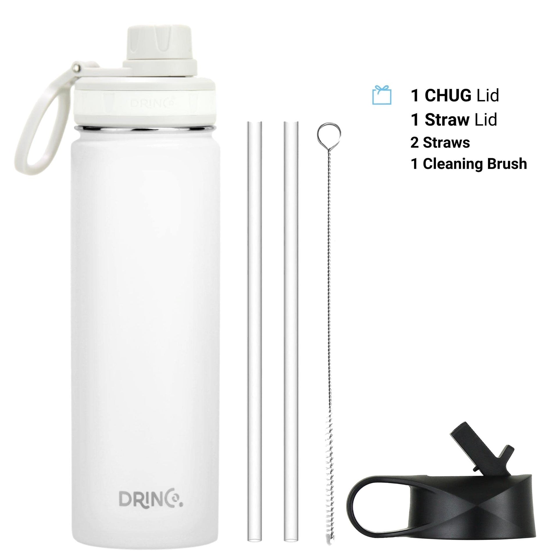 Stainless Steel Water Bottle Spout Lid Vacuum Insulated Double Wall Water Bottle Wide Mouth