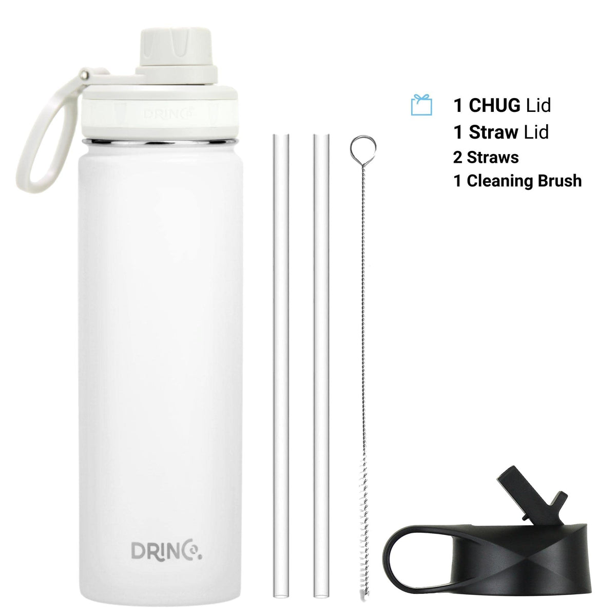 Stainless Steel Water Bottle Spout Lid Vacuum Insulated Double Wall Water Bottle Wide Mouth