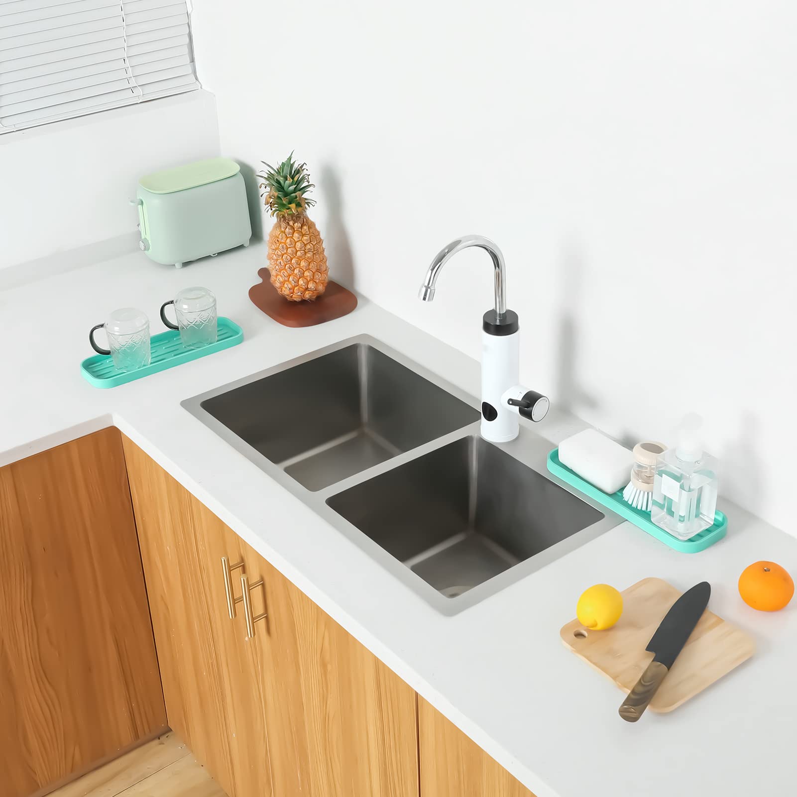 Silicone Kitchen Sink Organizer Tray for Multiple Usage