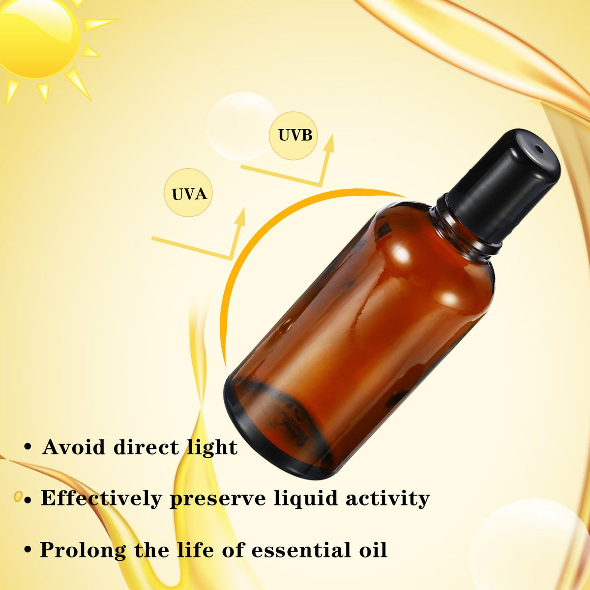 100ML Roller Bottles for Essential Oil