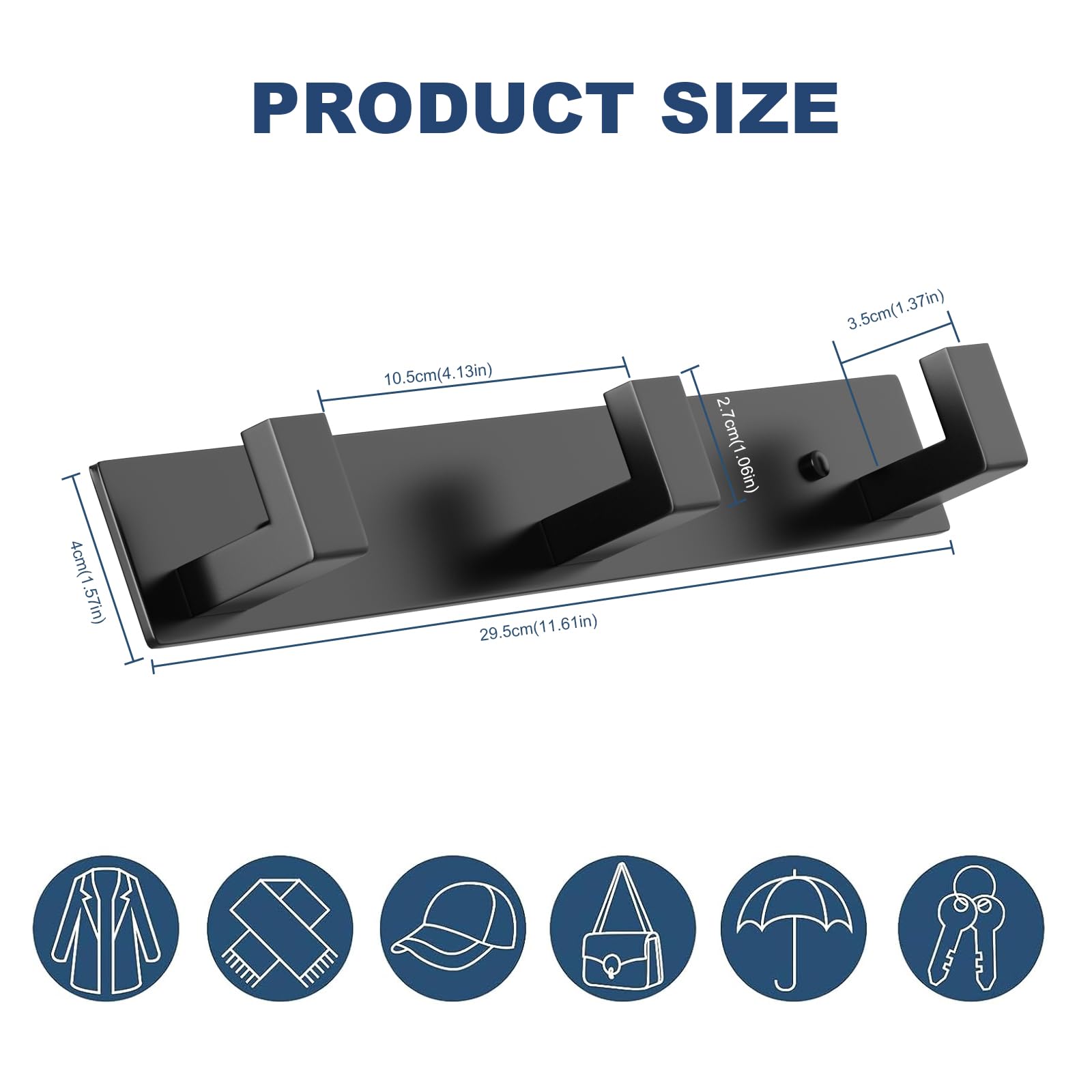 Stainless Steel Wall Coat Rack