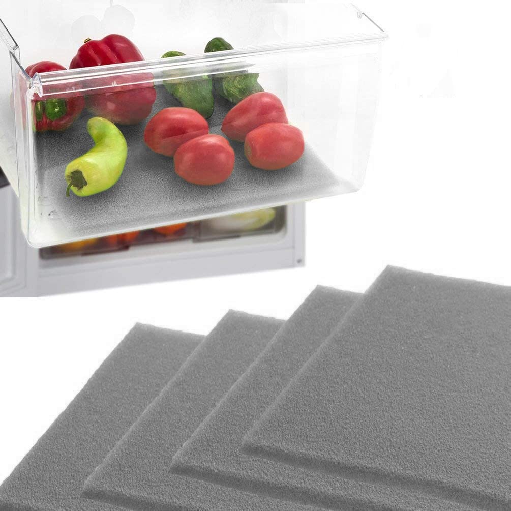 Fruit & Veggie Life Extender Liner for Fridge Refrigerator Drawers (4 Count)