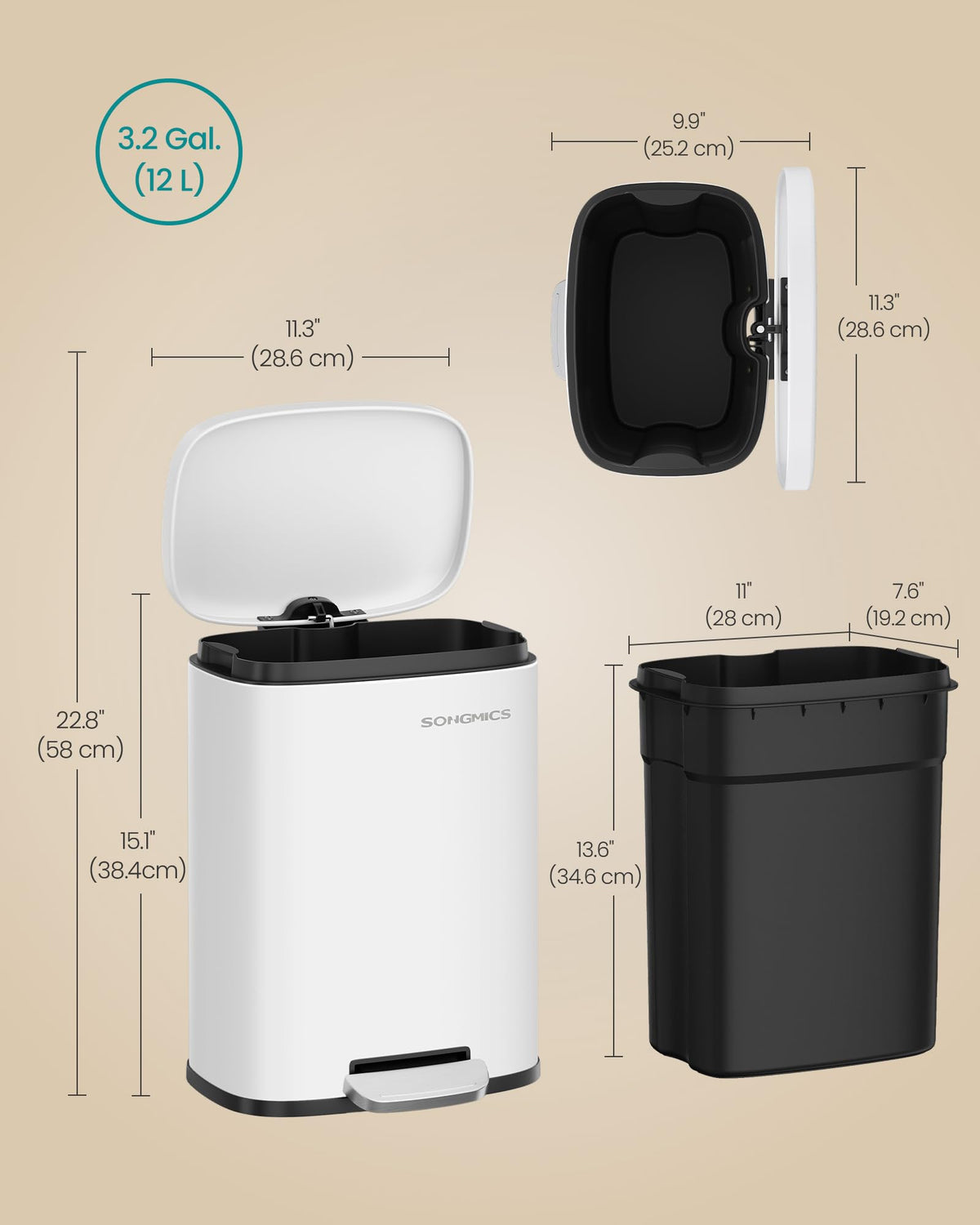 Stainless Steel Trash Can