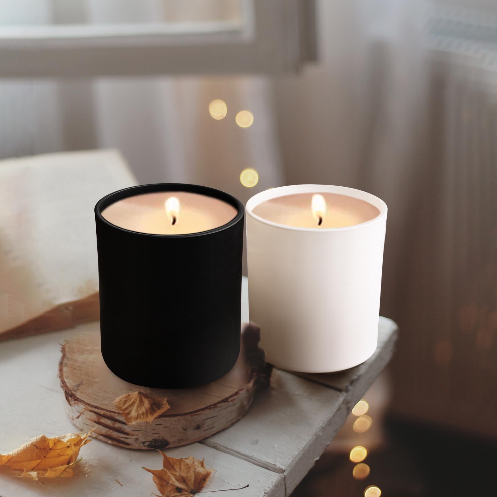 14 OZ Thick Candle Jars for Making Candles 12 Pcs (12 Count)