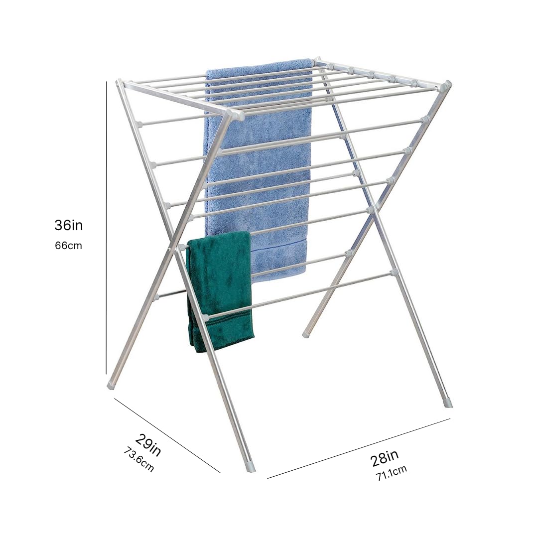 Premium Aluminum Foldable Laundry Rack for Air Drying Clothing