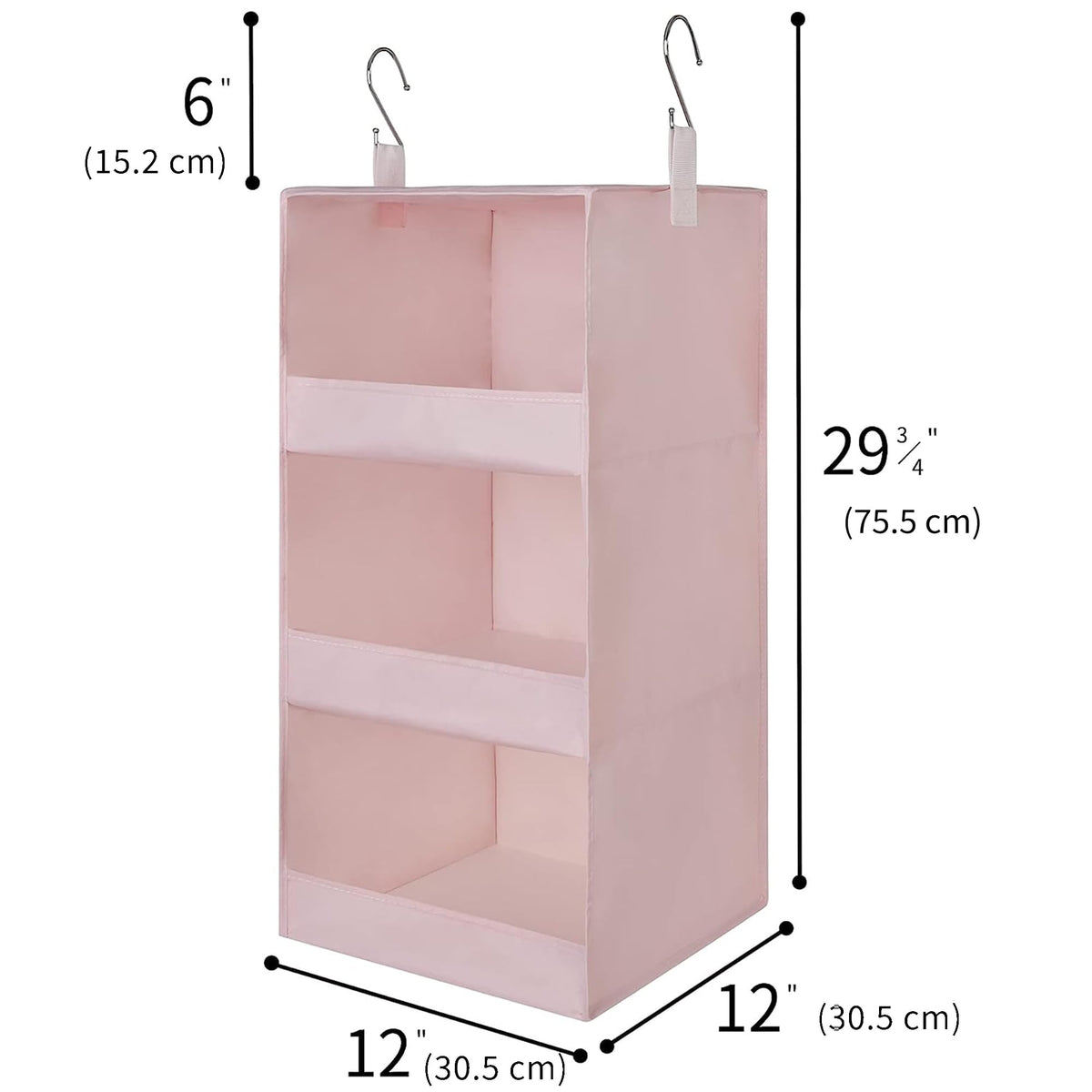 3 Shelf Hanging Closet Organizer