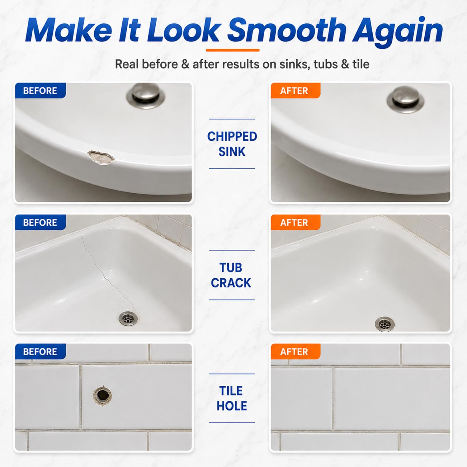 Porcelain Repair Kit White