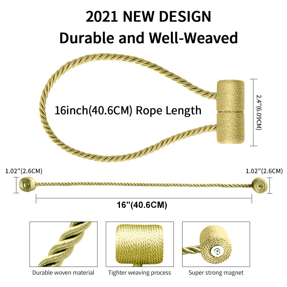 18 Inch Strong Magnetic Curtain Tiebacks