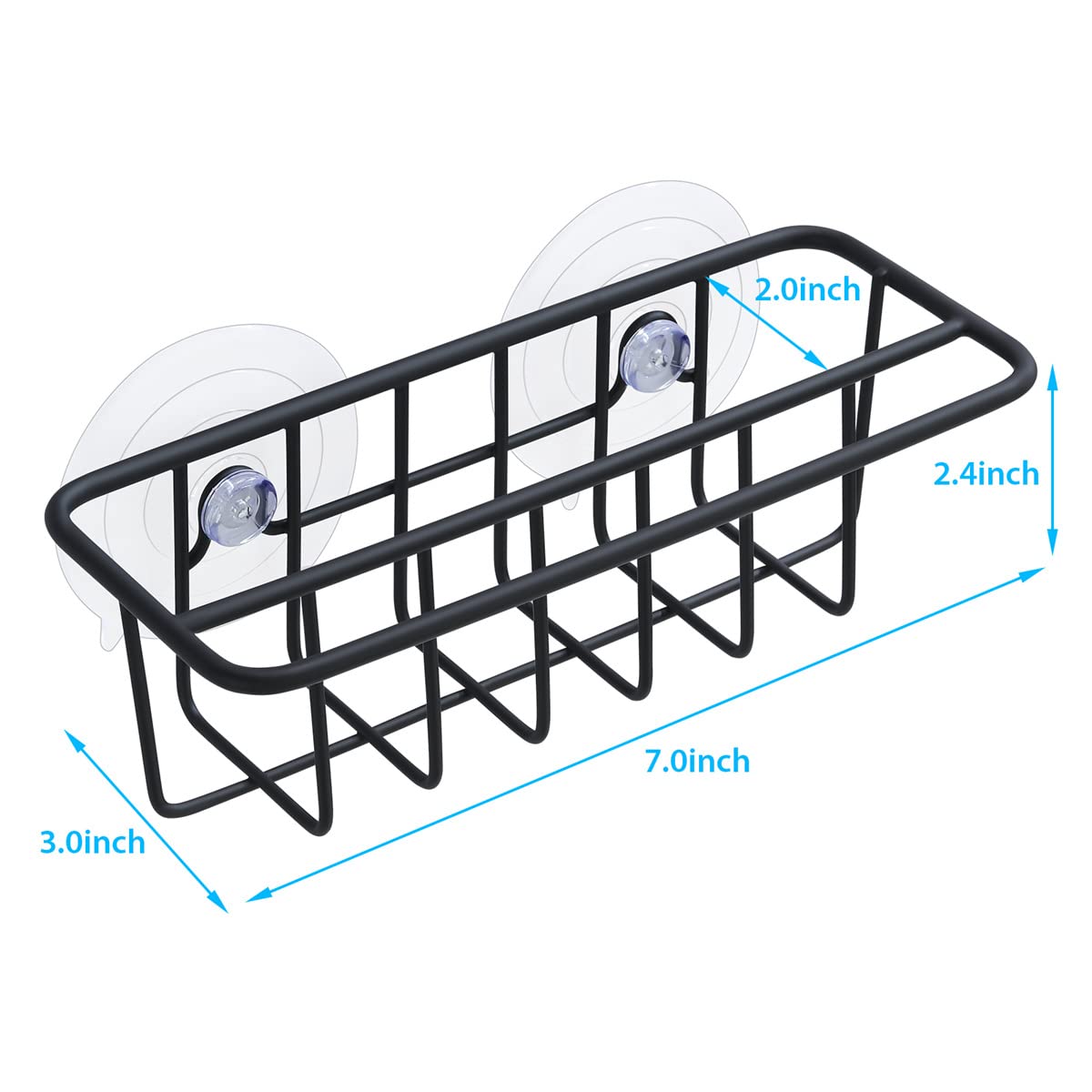 Sink Caddy Sponge Holder for Kitchen Sink Dish Cloth Hanger 2 Suspension Options