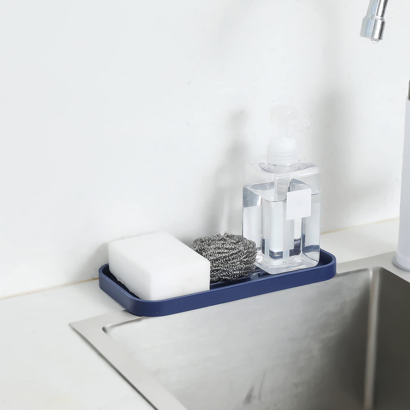 Silicone Kitchen Sink Organizer Tray for Multiple Usage