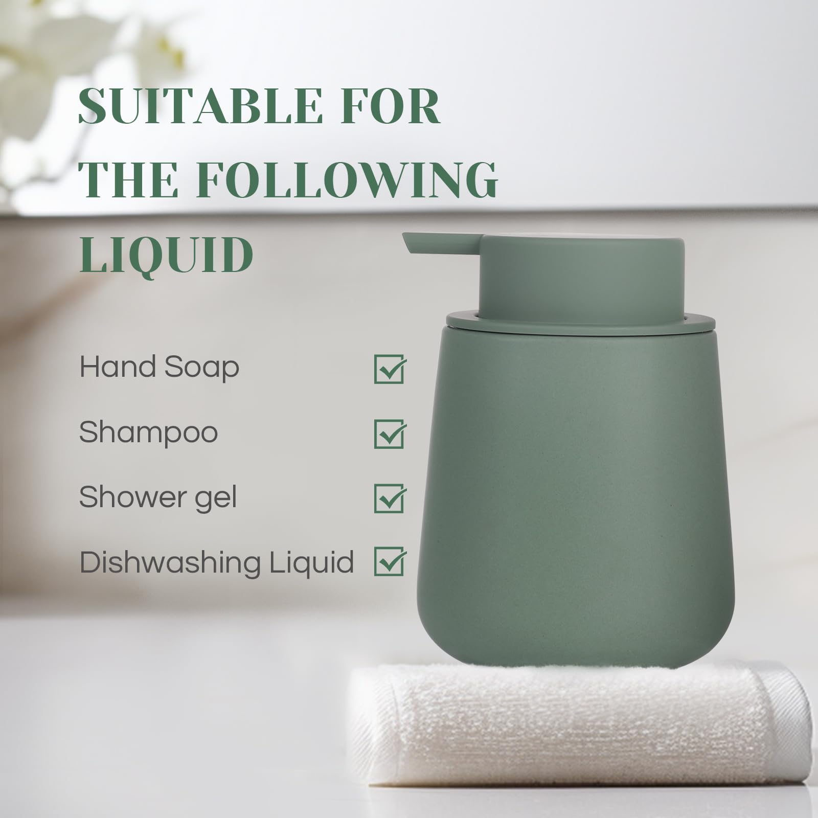 Ceramic Foaming Soap Dispenser