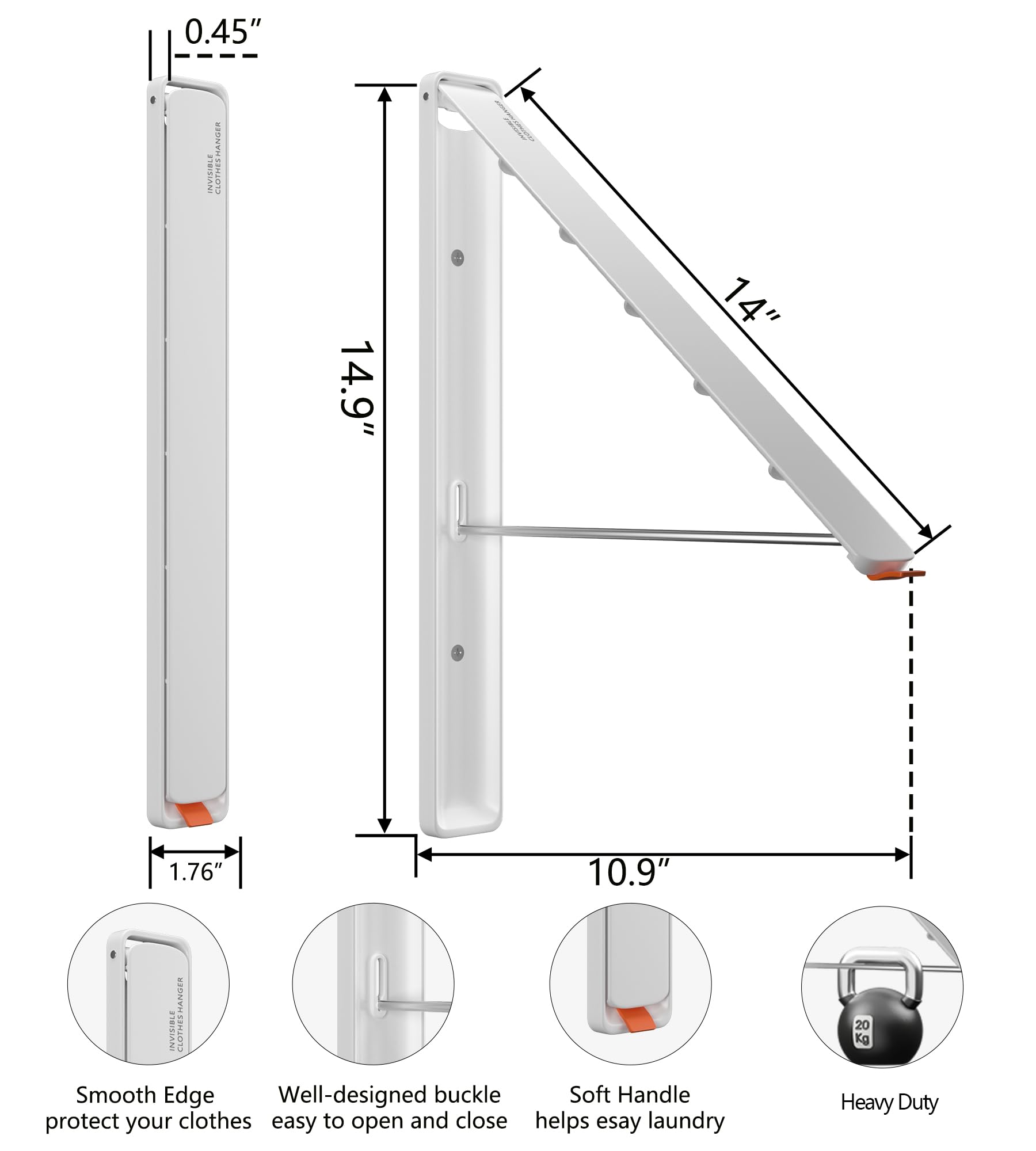 Clothes Drying Rack Wall Mounted