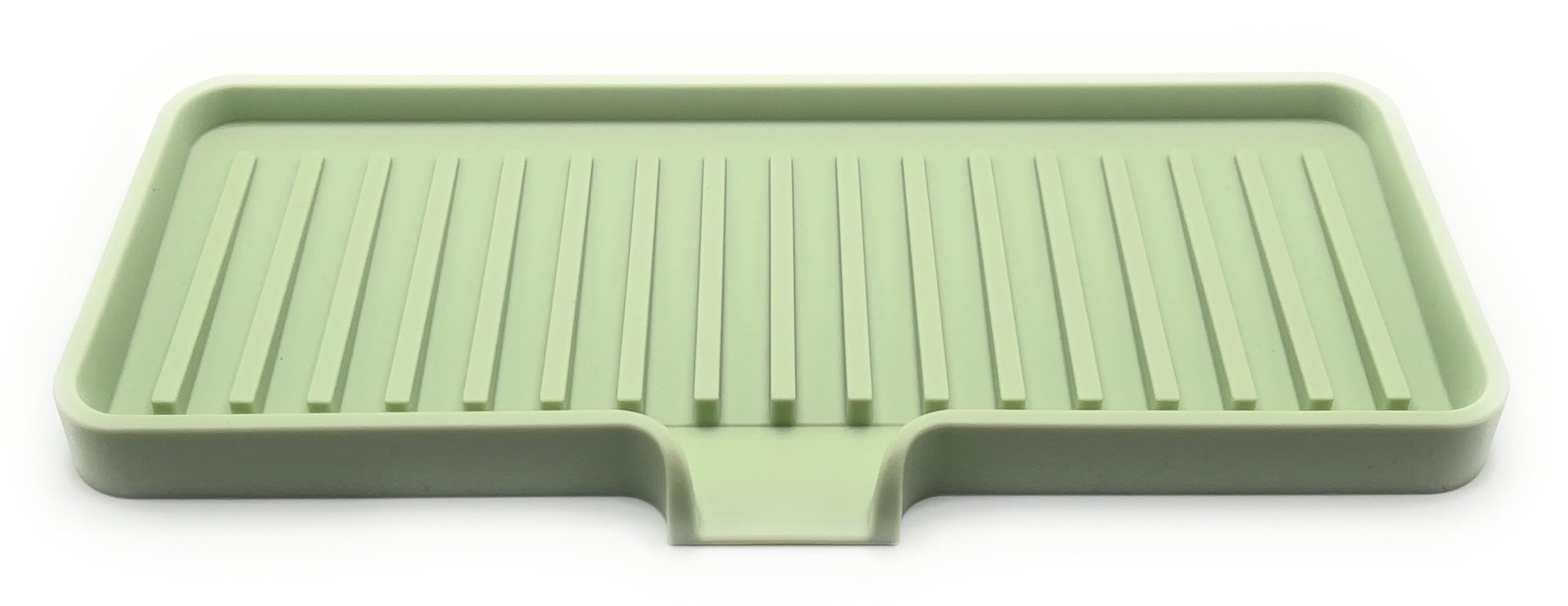 Silicone Soap Dish Tray and Sponge Holder with Drain Chute
