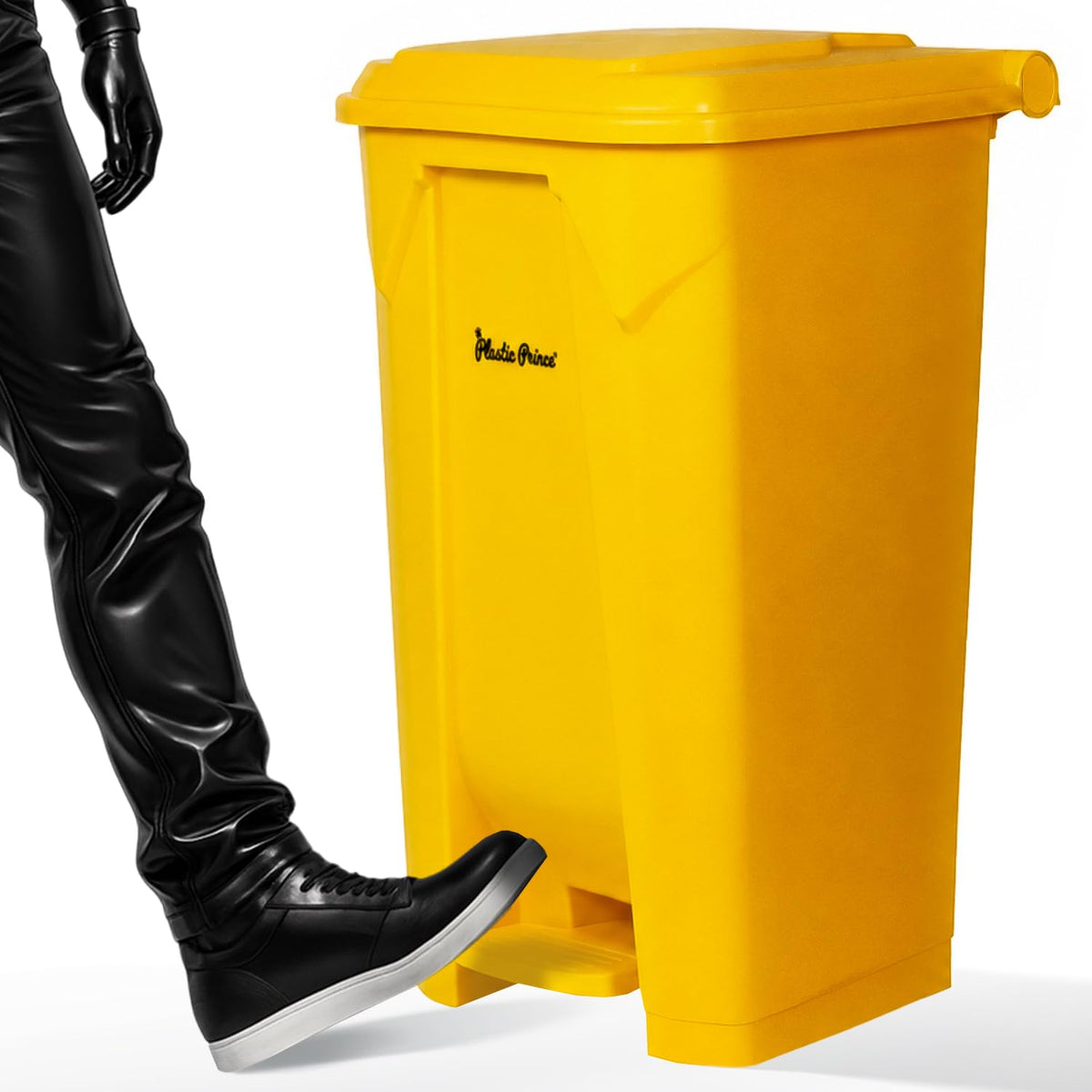 27 Gallon Step On Trash Can with Lid