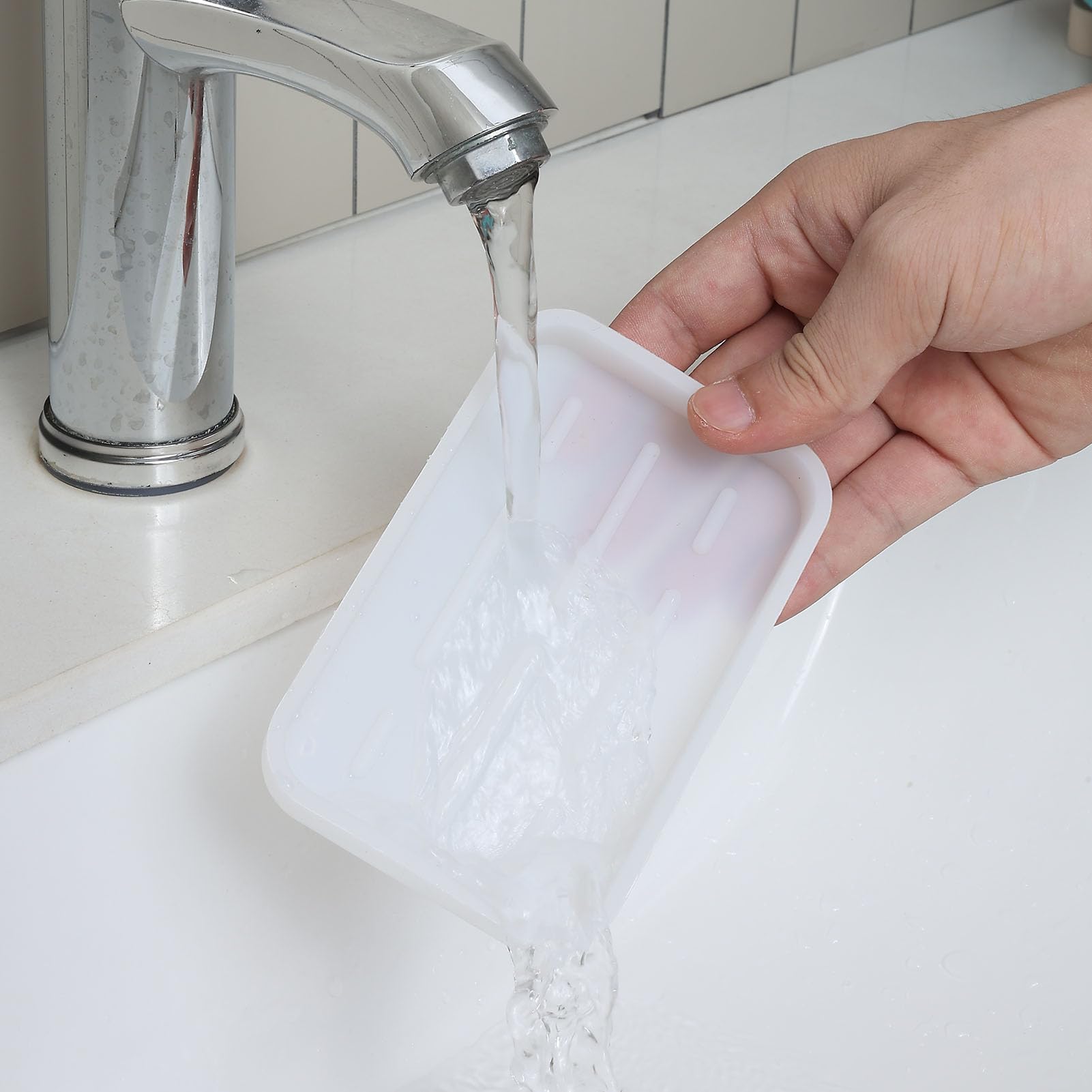 Silicone Kitchen Sink Organizer Tray for Multiple Usage
