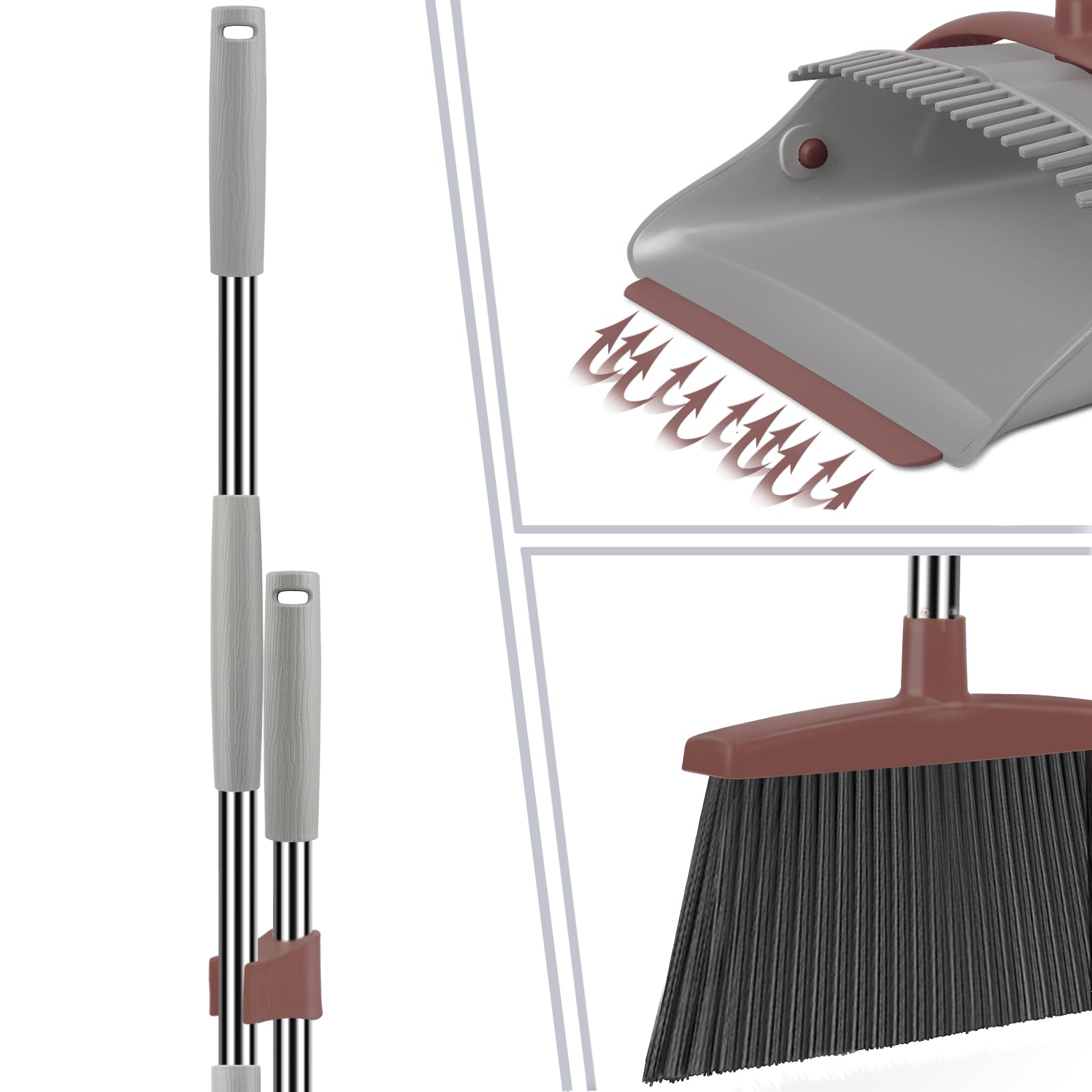 Broom with Dustpan Combo Set