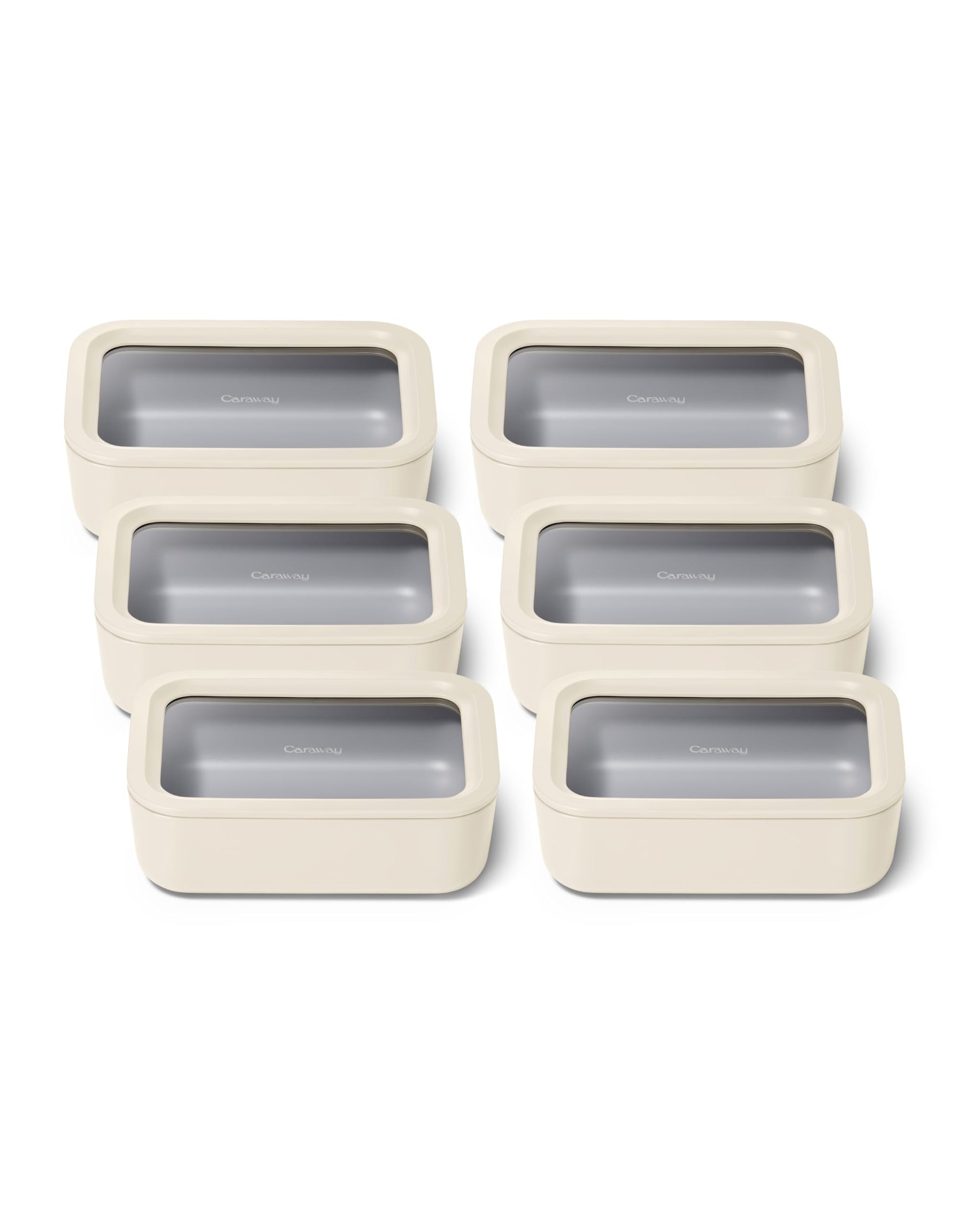 6 Piece Glass Food Storage Set with Lids (6 Count)
