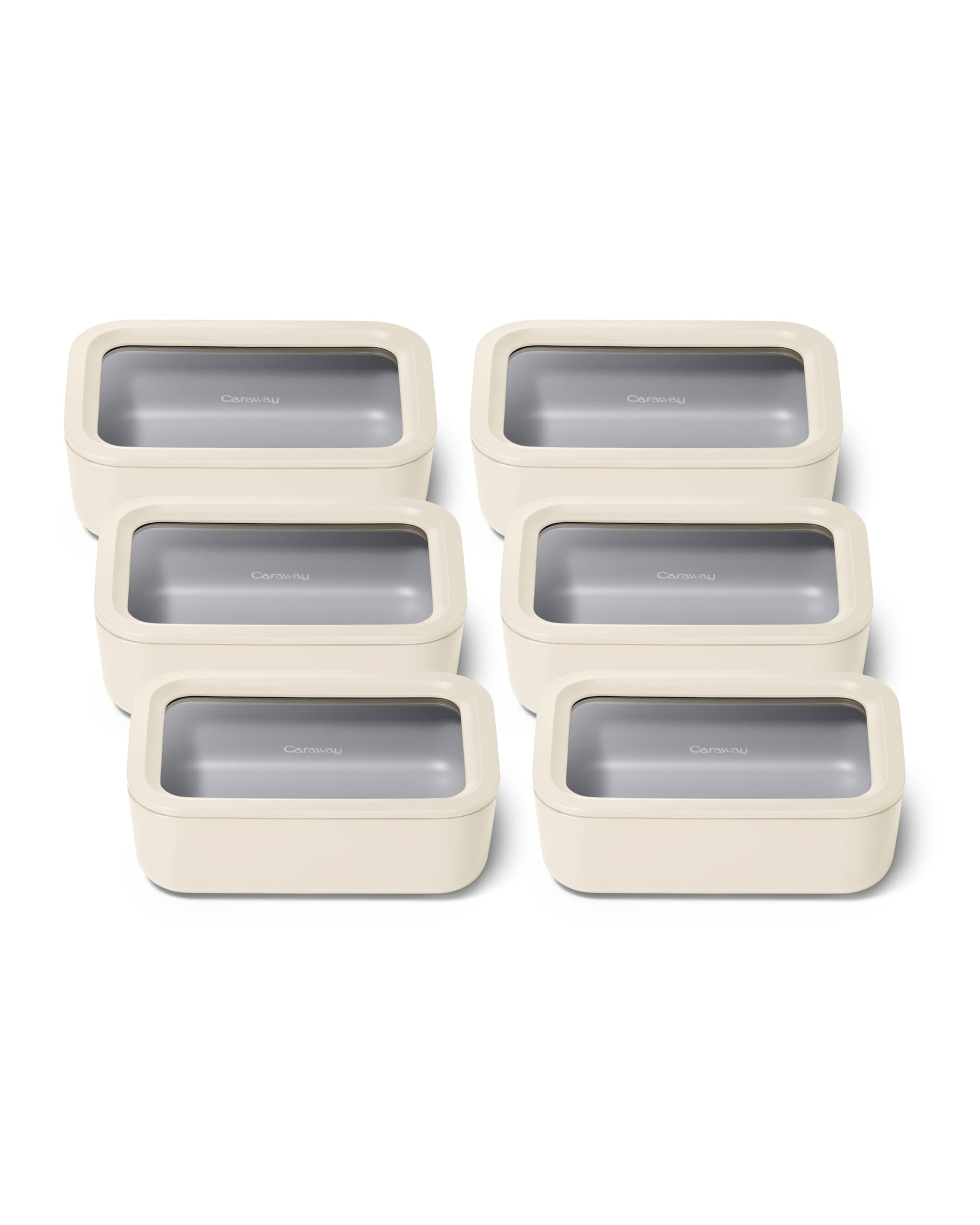 6 Piece Glass Food Storage Set with Lids (6 Count)