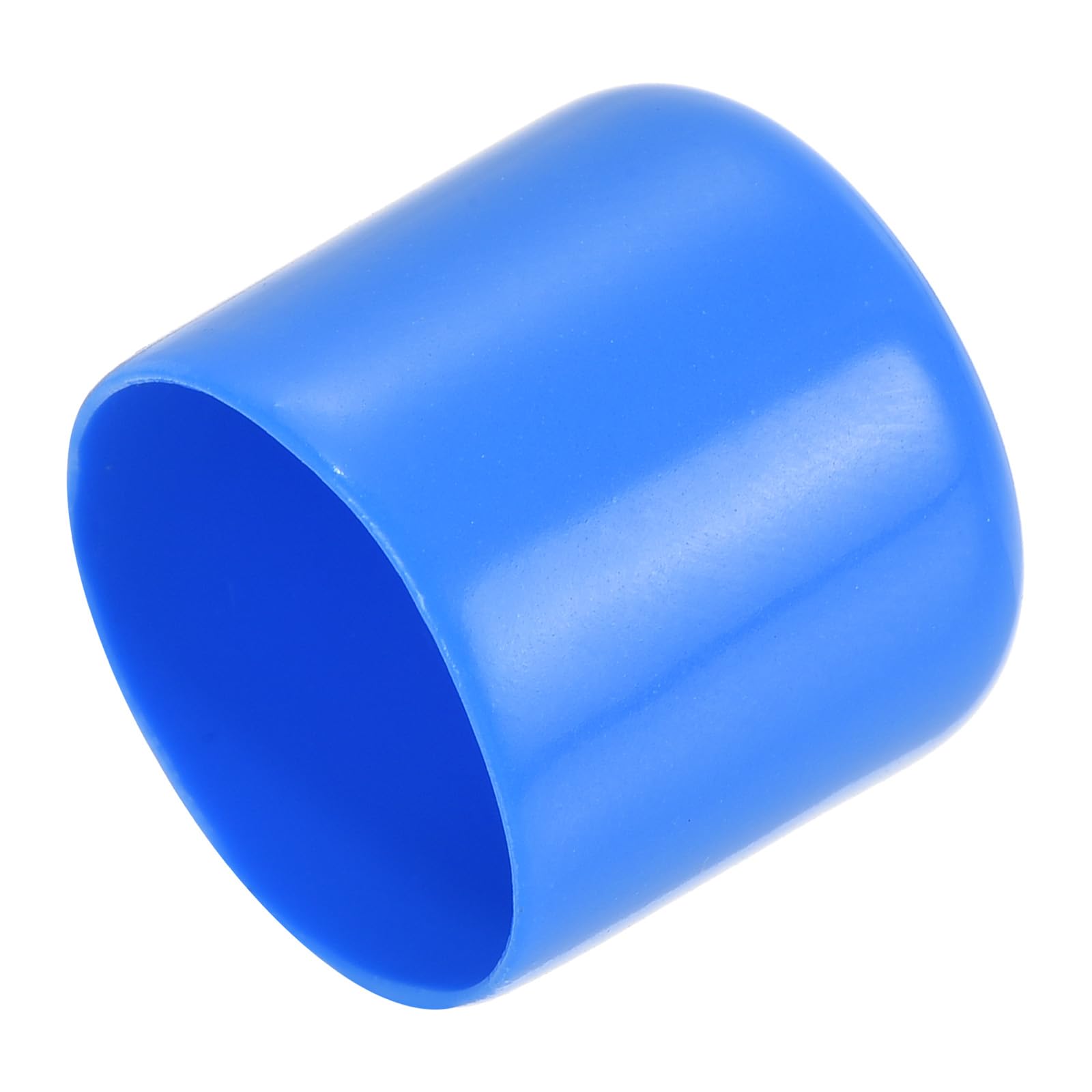 20pcs Rubber End Caps 25mm ID Vinyl Round Tube Bolt Cap Cover Screw Thread Protectors Light Blue