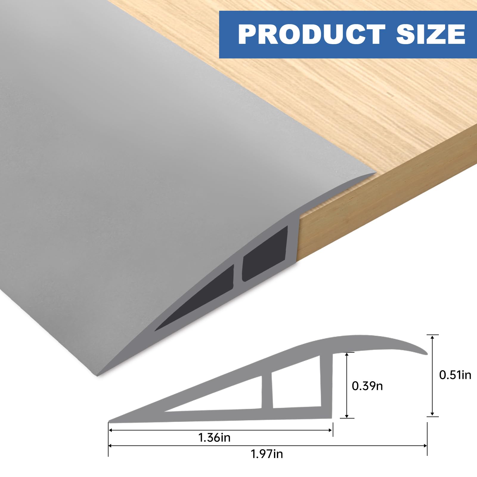 Vinyl Floor Transition Strip Self Adhesive Door Threshold Strip