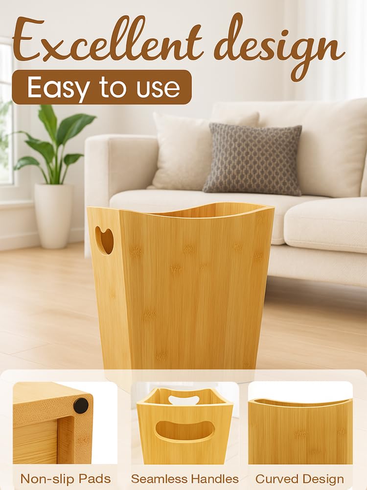 Wood Trash Can