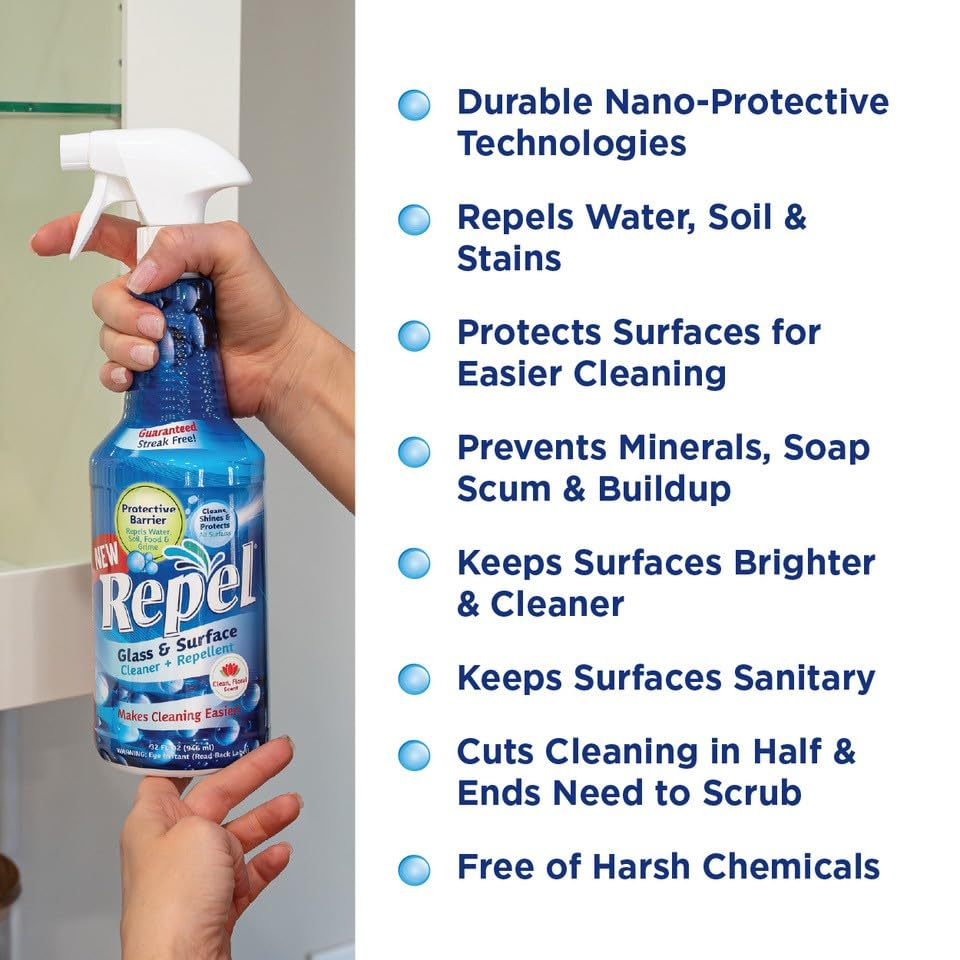 REPEL Glass & Surface Cleaner 32 fl. oz. (64 Fl Oz )