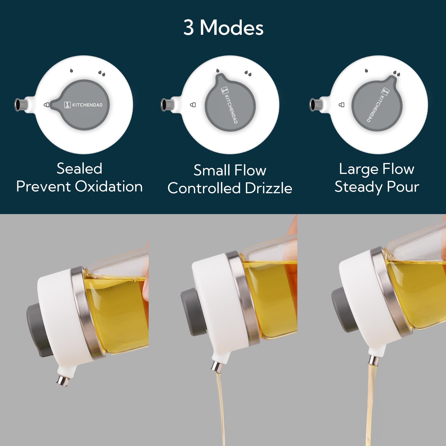 Precision Pour Glass Oil Dispenser 2 (2 Count)