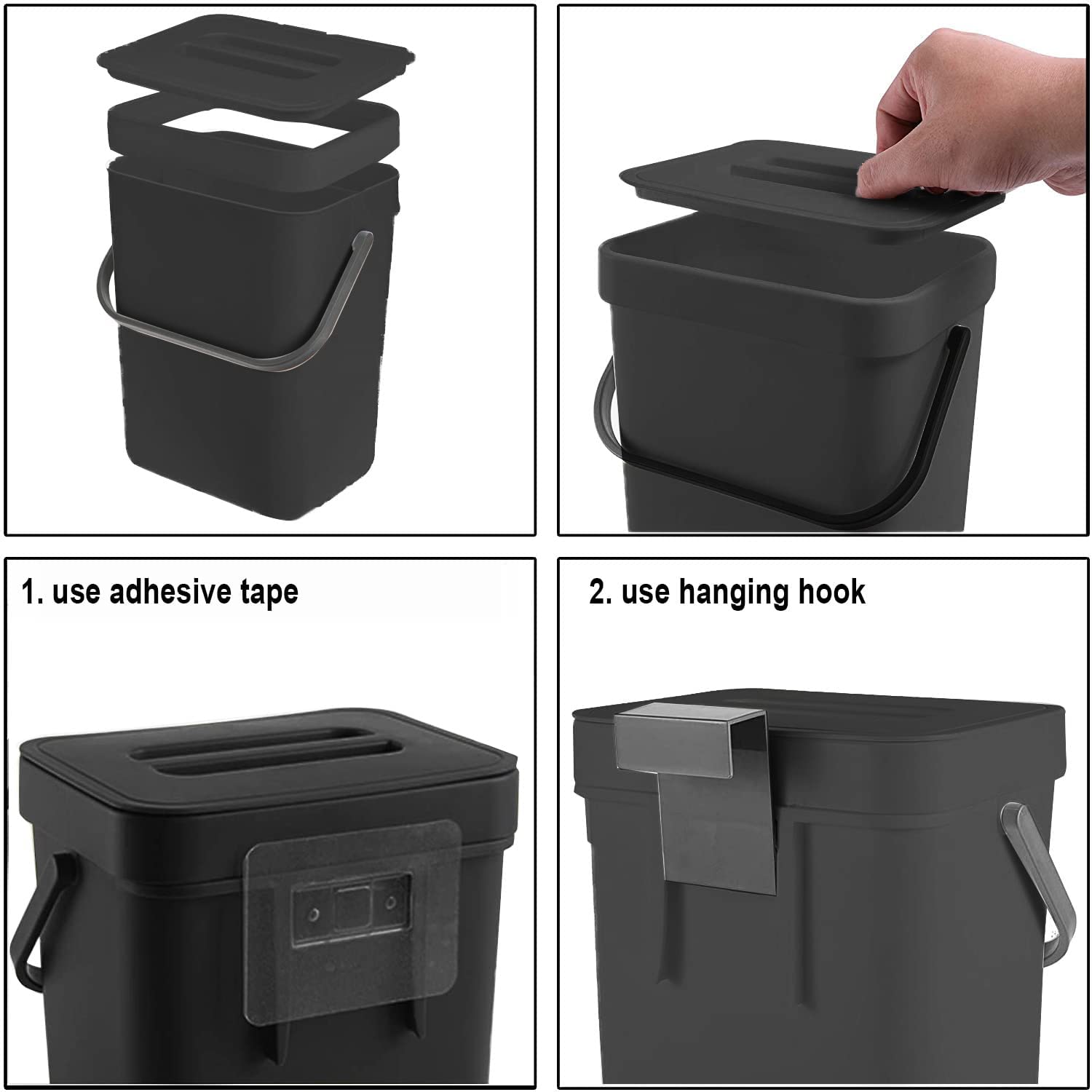 Countertop Compost Bin with Lid