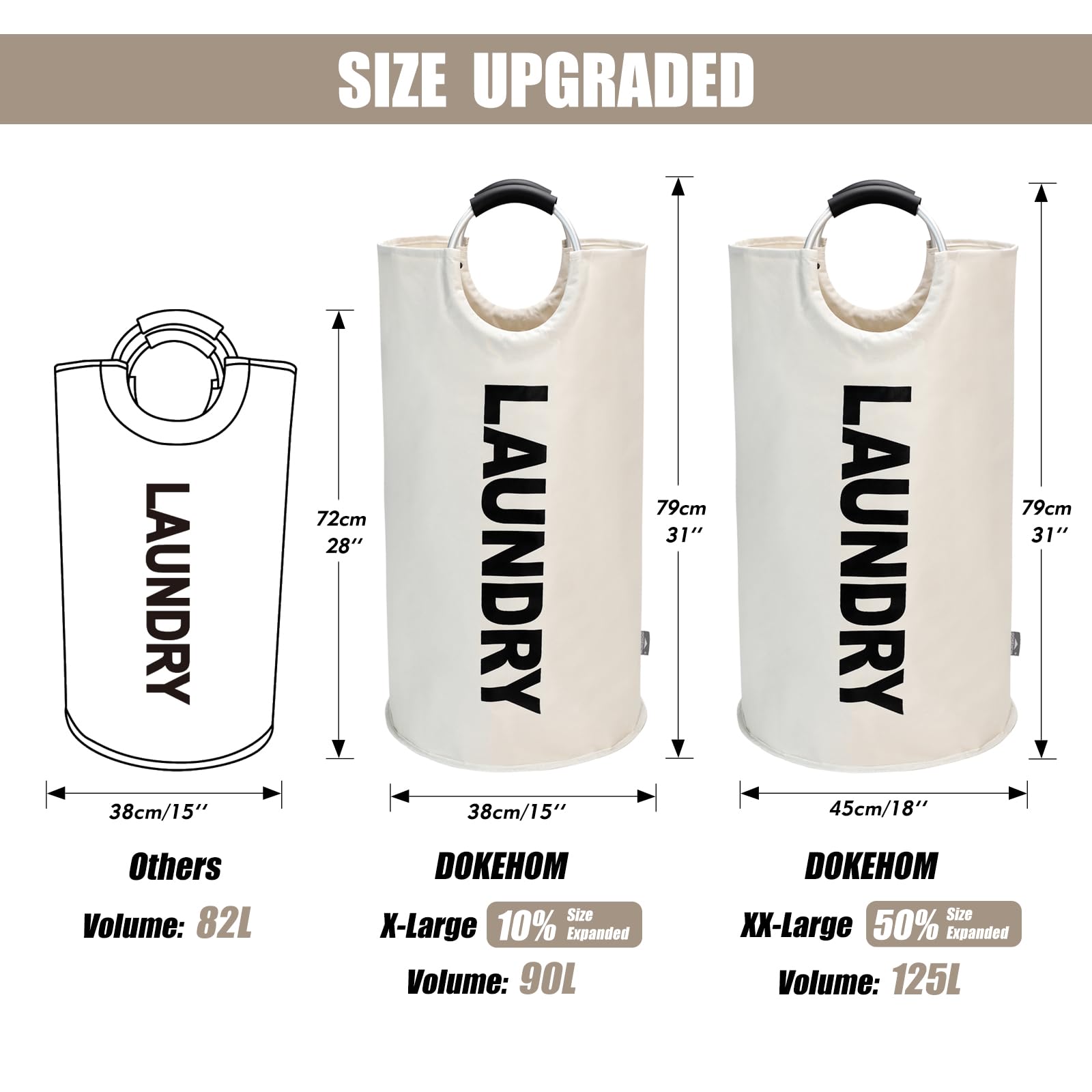 125L X Large Laundry Basket Bag - ModHome Supplies