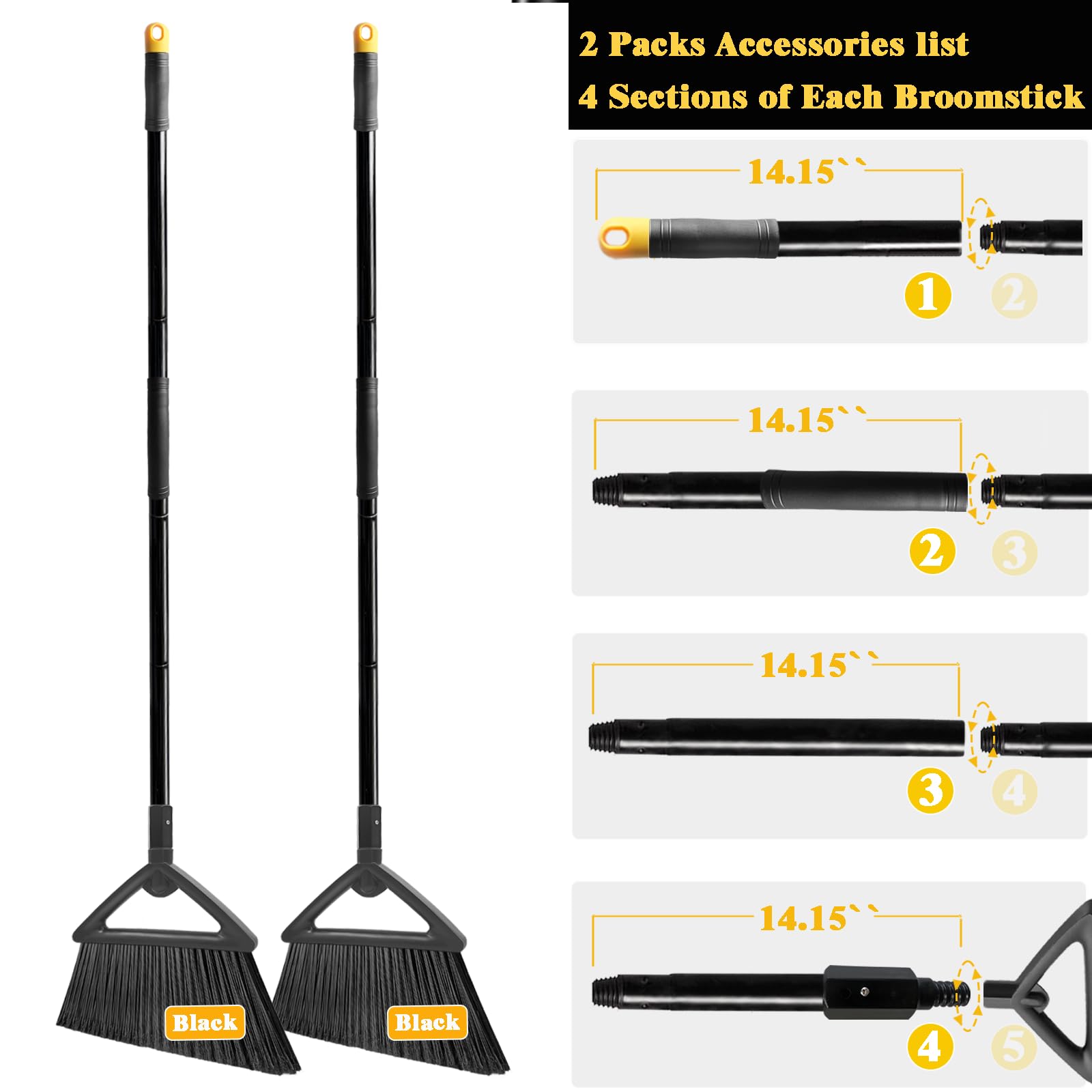 Heavy Duty Broom Outdoor and Indoor