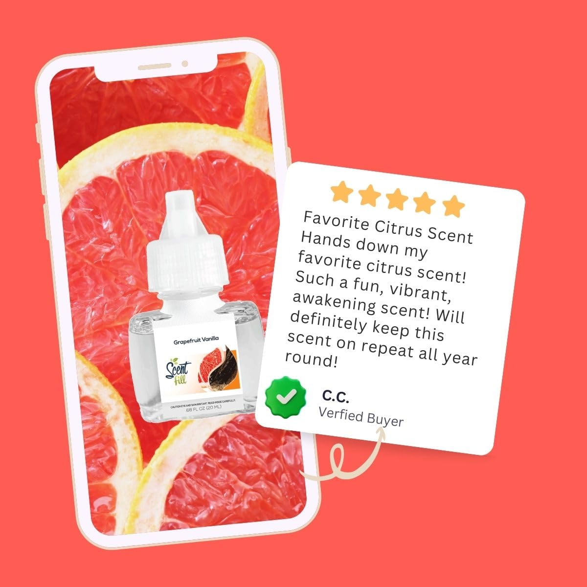 Grapefruit Vanilla Plug in Air Freshener