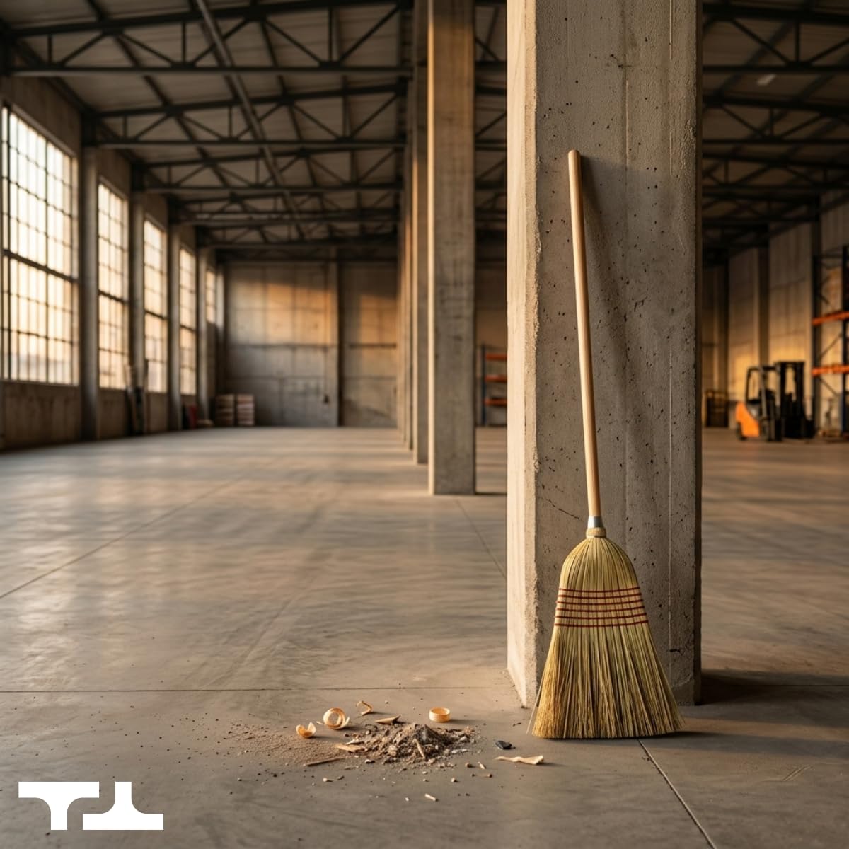 Corn Broom with Wood Handle Heavy Duty Indoor Outdoor Broom