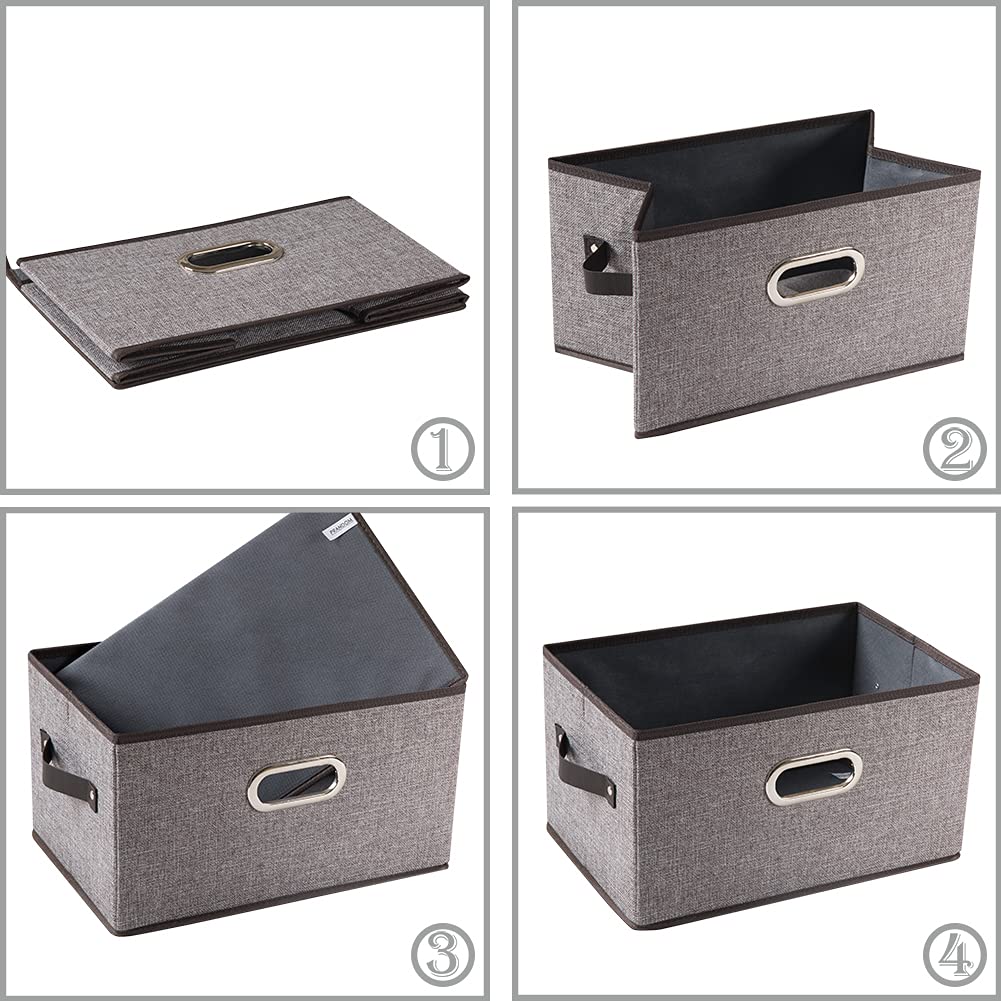 Fodable Storage Baskets for Closet [5 (5 Count)