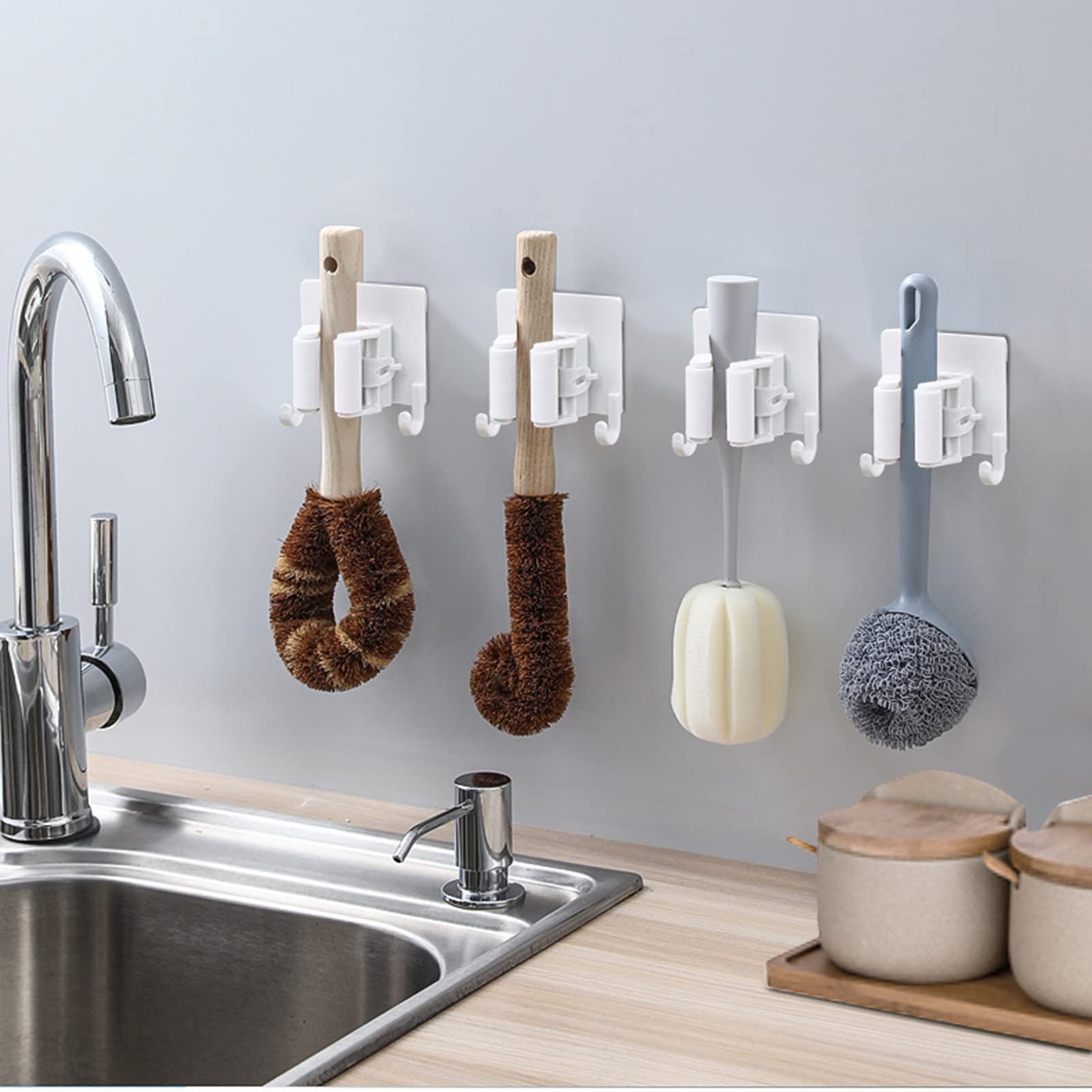 4 PCS Mop Stand Holder