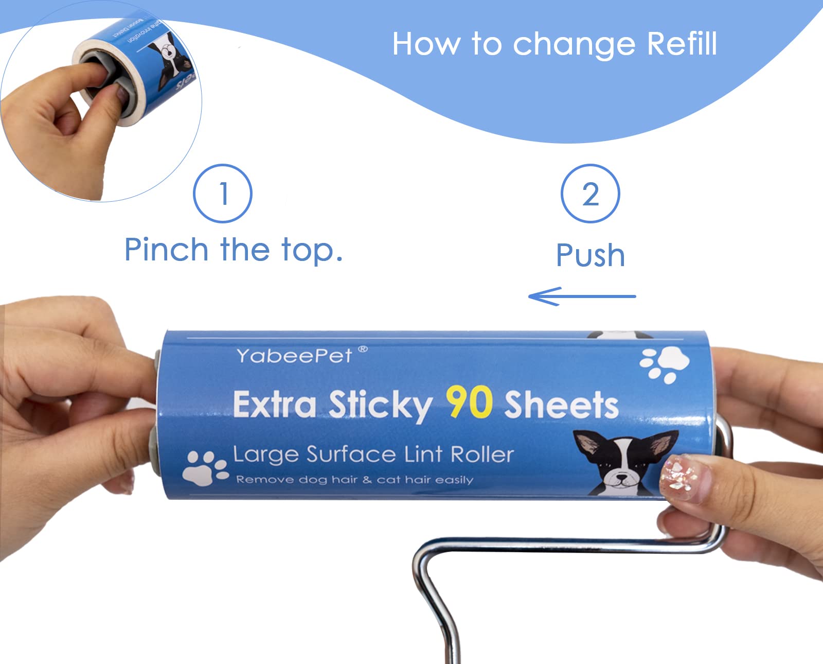 Extra Sticky Large Surface Lint Roller