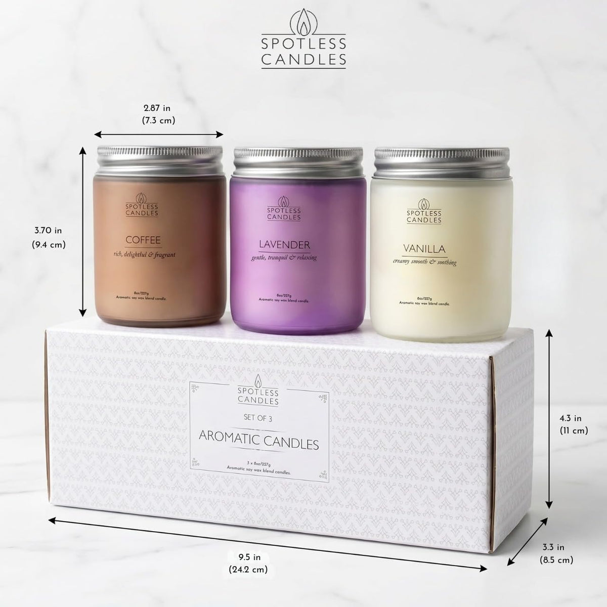 Aromatic Candles Three Pack (3 Count)