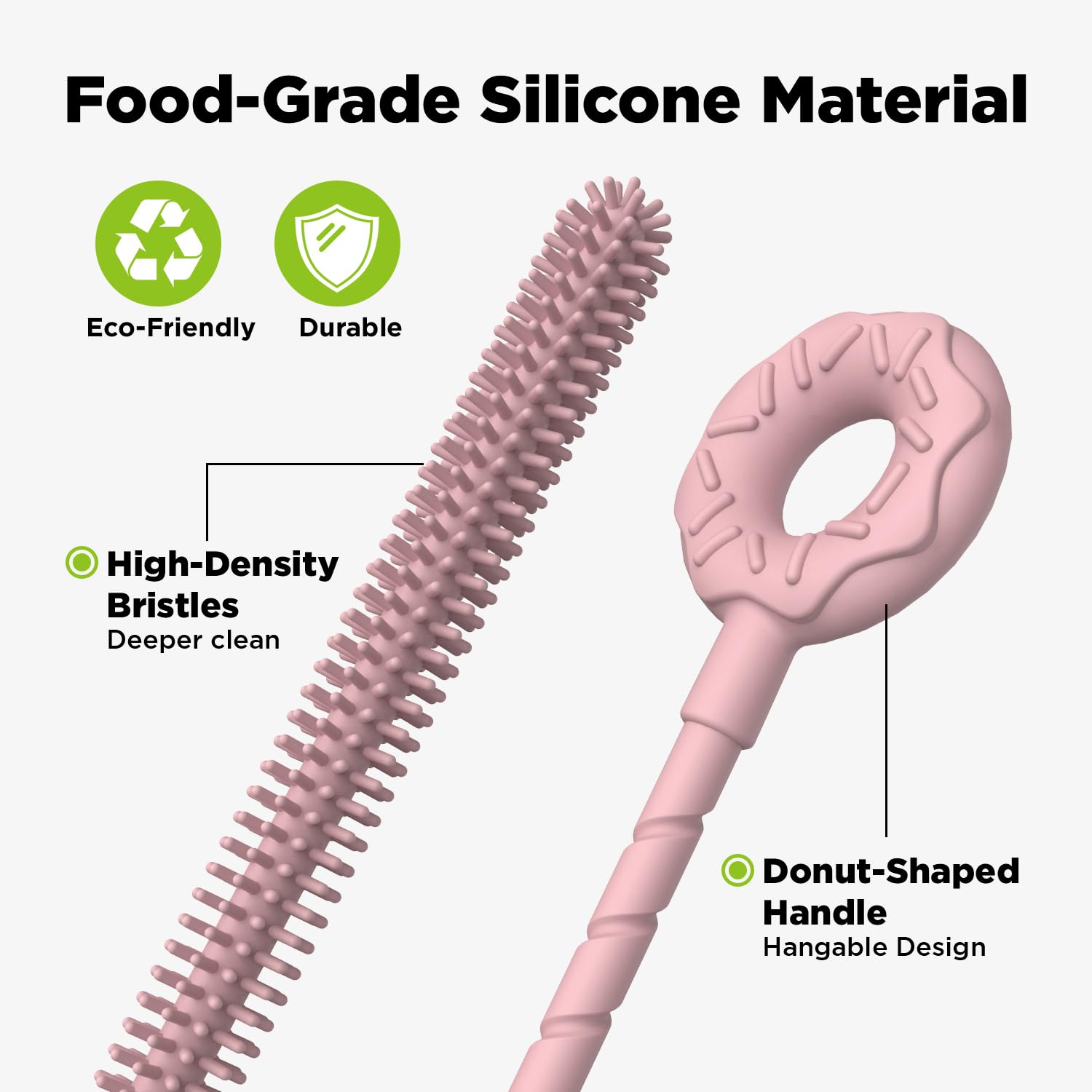 Silicone Straw Cleaner Brush (2 Count)