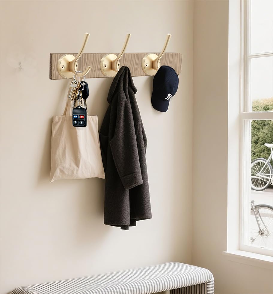 Gold Coat Hooks for Wall