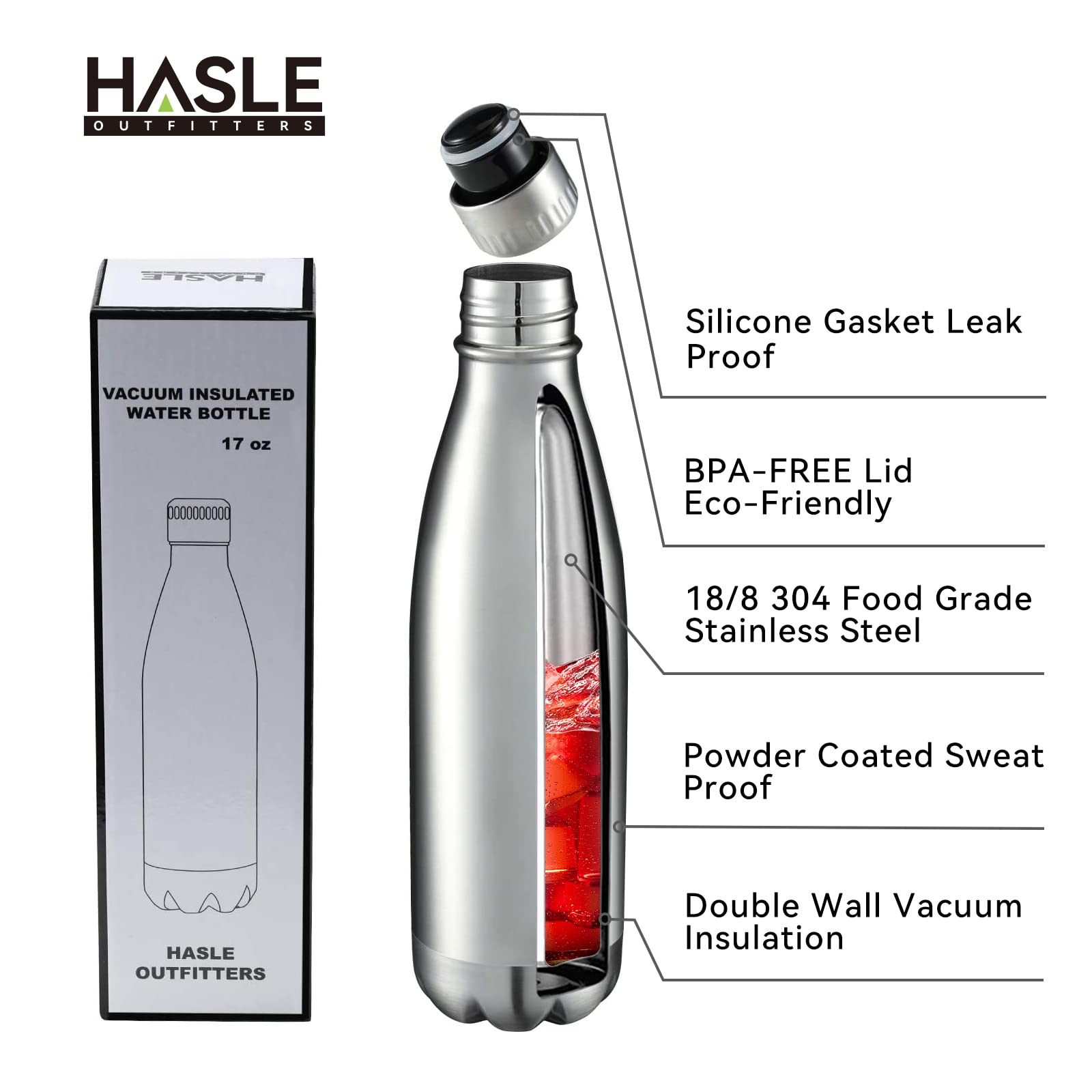 17oz Stainless Steel Water Bottles Bulk