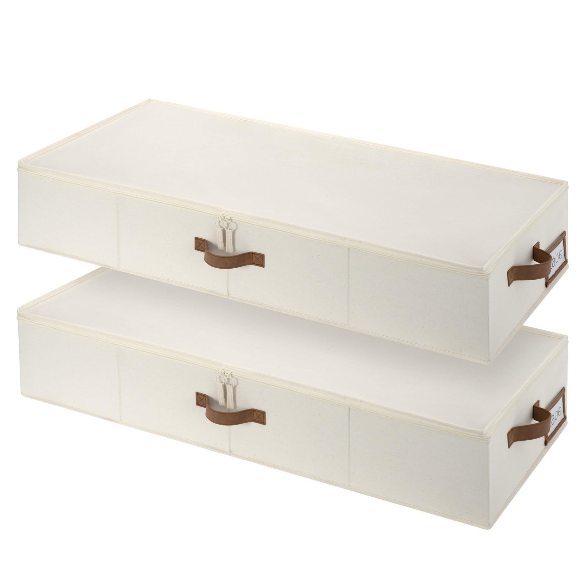 7 Inch Low Profile Under Bed Clothes Storage Bins with Lids (2 Count)