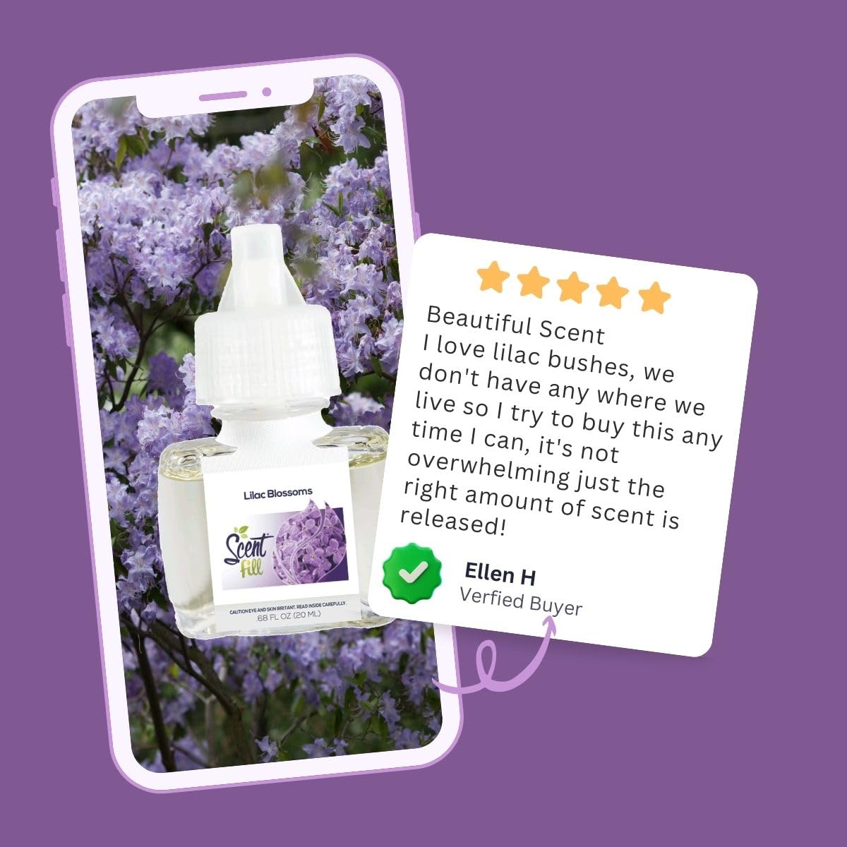 Lilac Blossoms Plug in Air Freshener (2.72 Fl Oz)