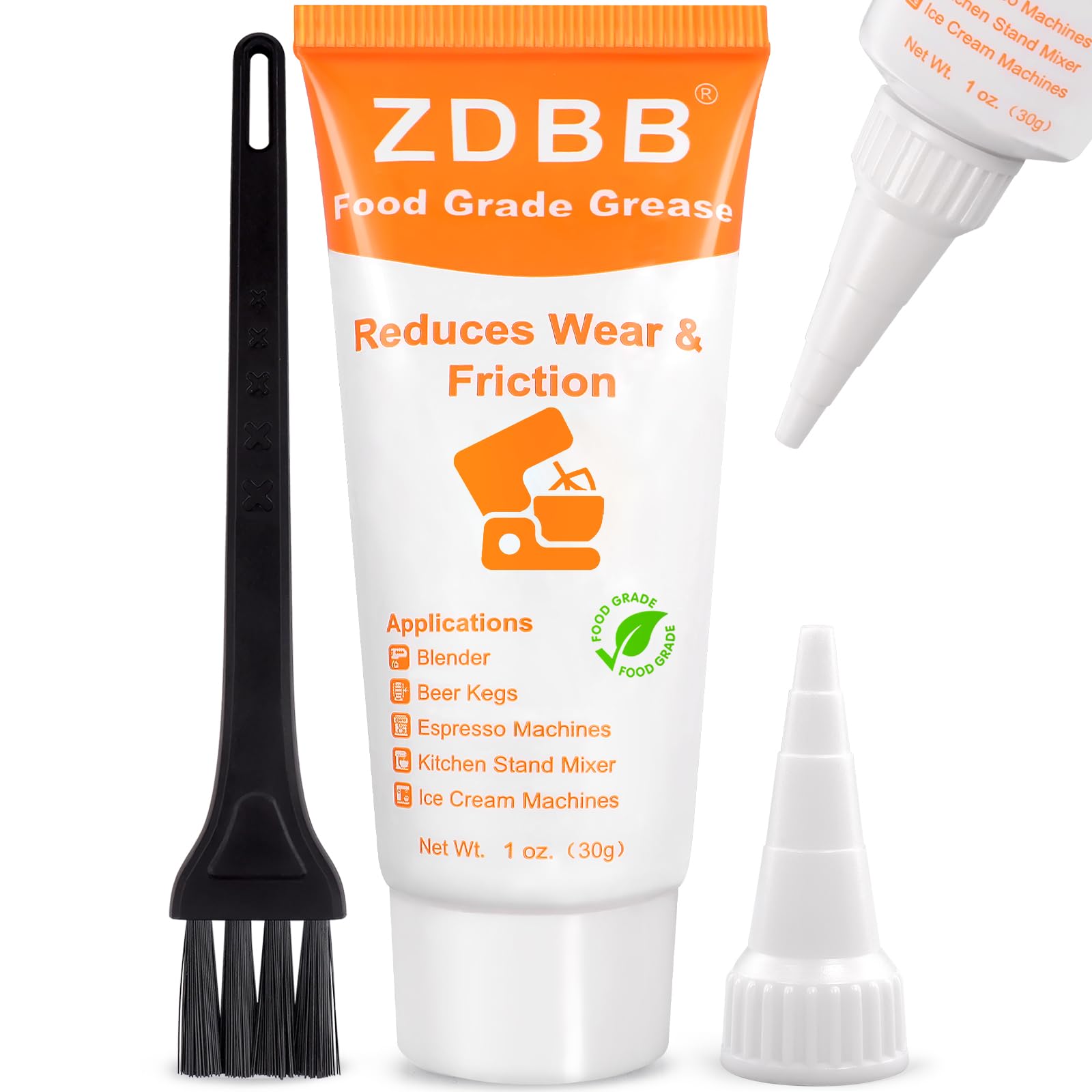 Food Grade Grease for Kitchenaid Stand Mixer Odorless Food Grade Equipment Lubricant with PTFE Espresso Machine Grease Sanitary Lubricant for Beer Kegs