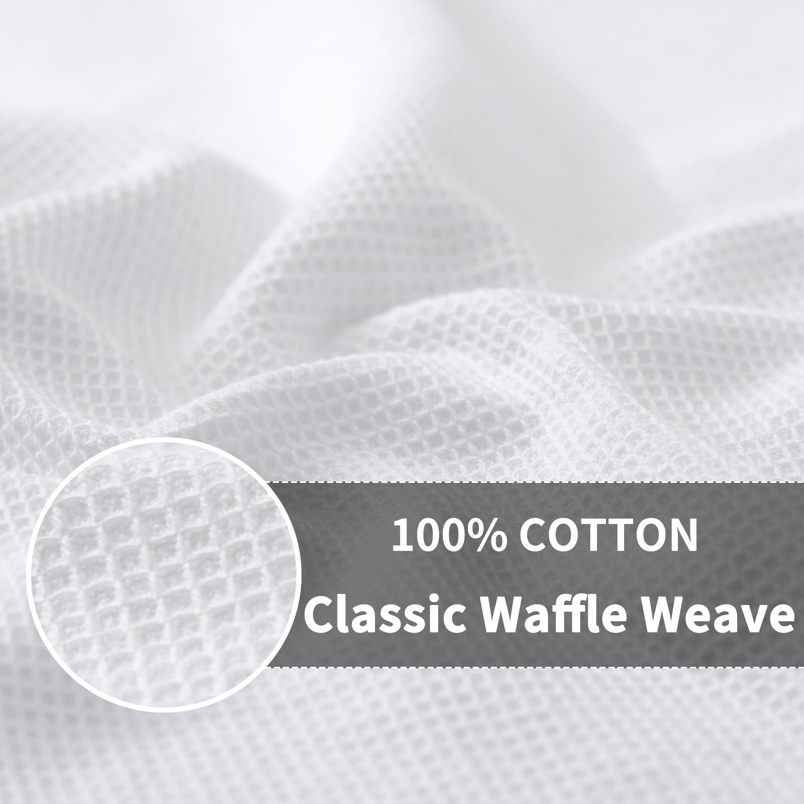 100% Cotton Waffle Weave Dish Cloths (8 Count)