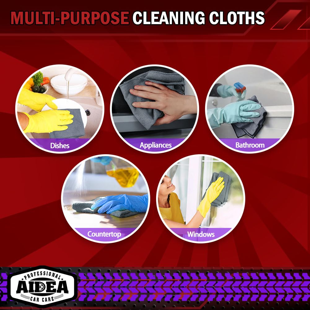 Microfiber Cleaning Cloth Grey 150PK (150 Count)