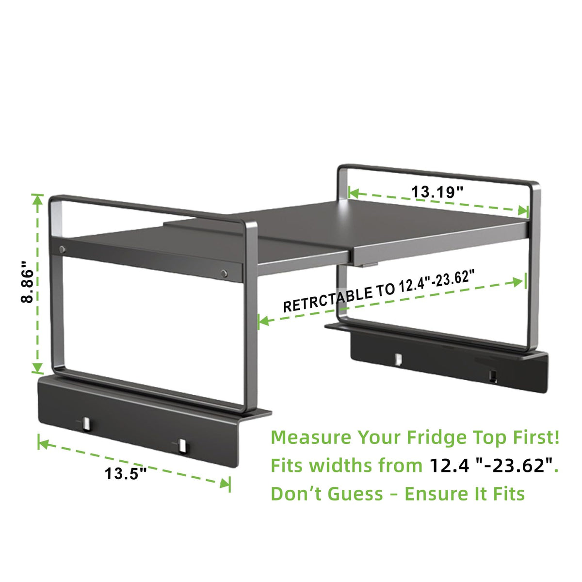 Adjustable Fridge Top Storage Rack