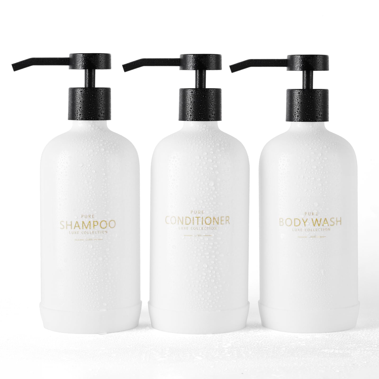 Shampoo and Conditioner Dispenser Set of 3