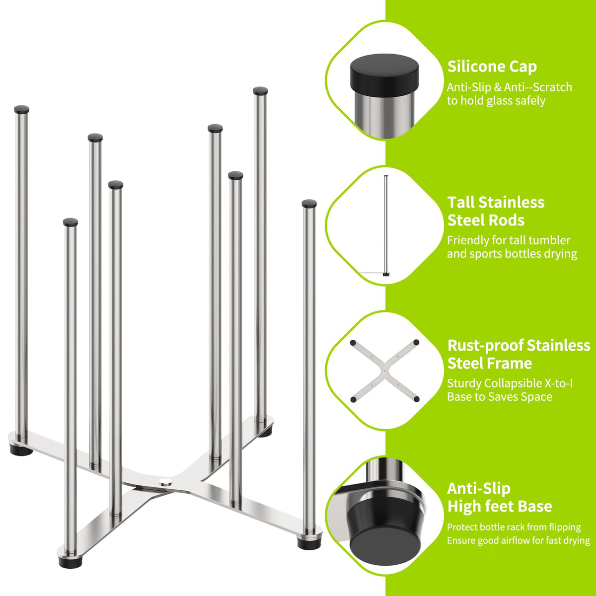 Reusable Bag & Bottle Drying Rack