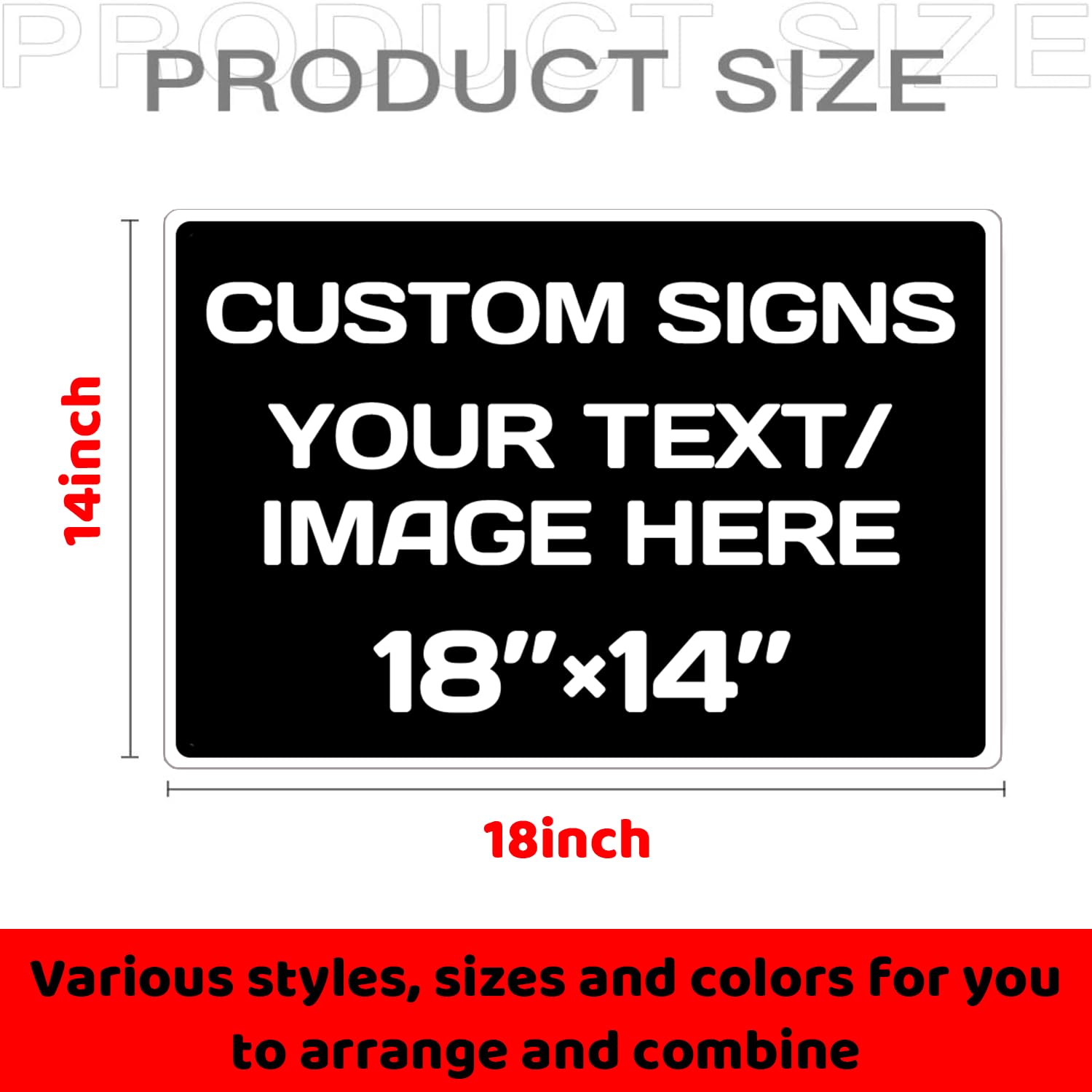 Custom Aluminum Weatherproof Metal Sign
